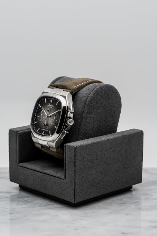 Glashütte Original Seventies Chronograph Panorama Date 1-37-02-01-02-35 Grey Dial