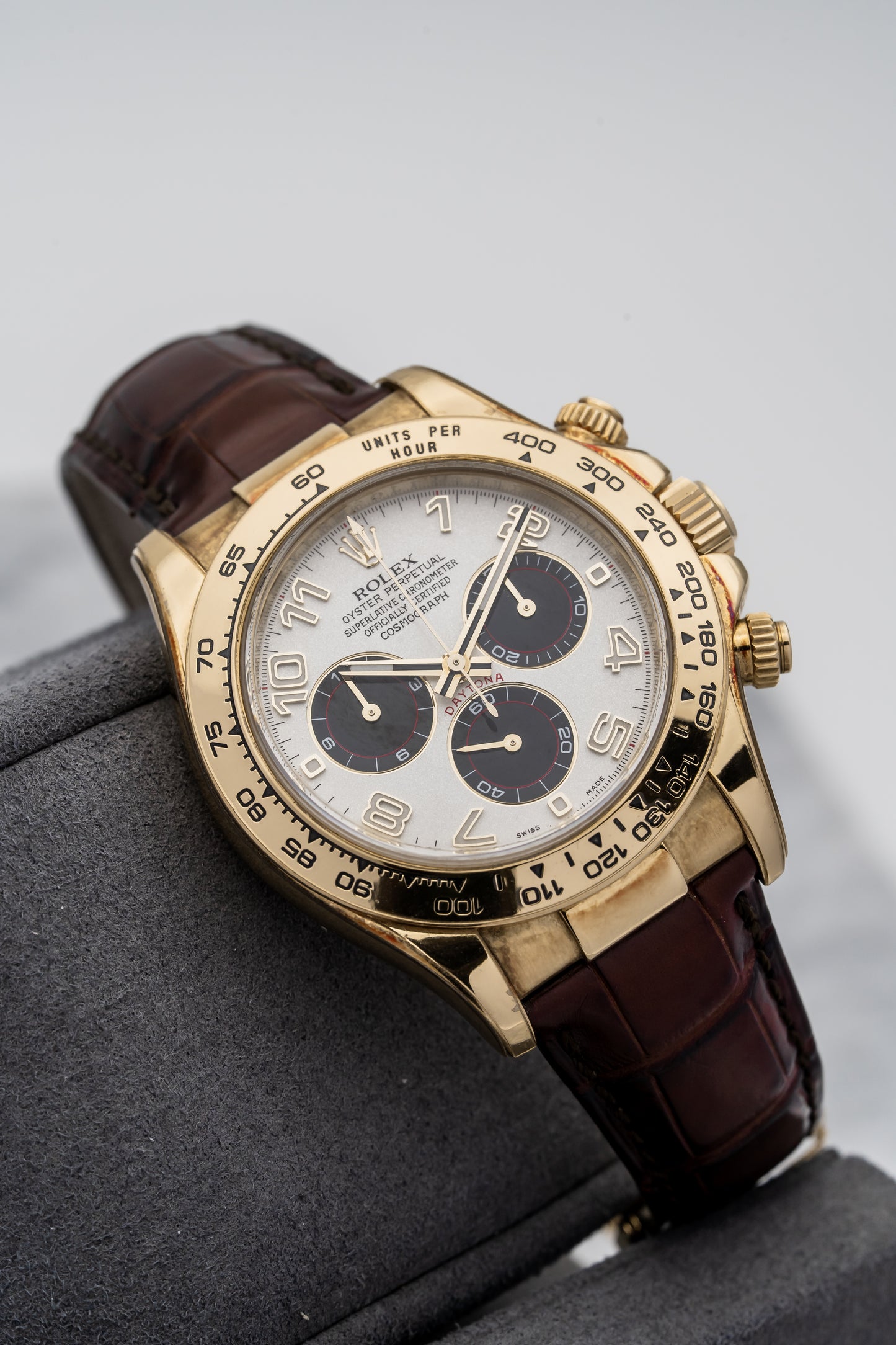 Rolex Cosmograph Daytona 116518 – Yellow Gold, White Dial