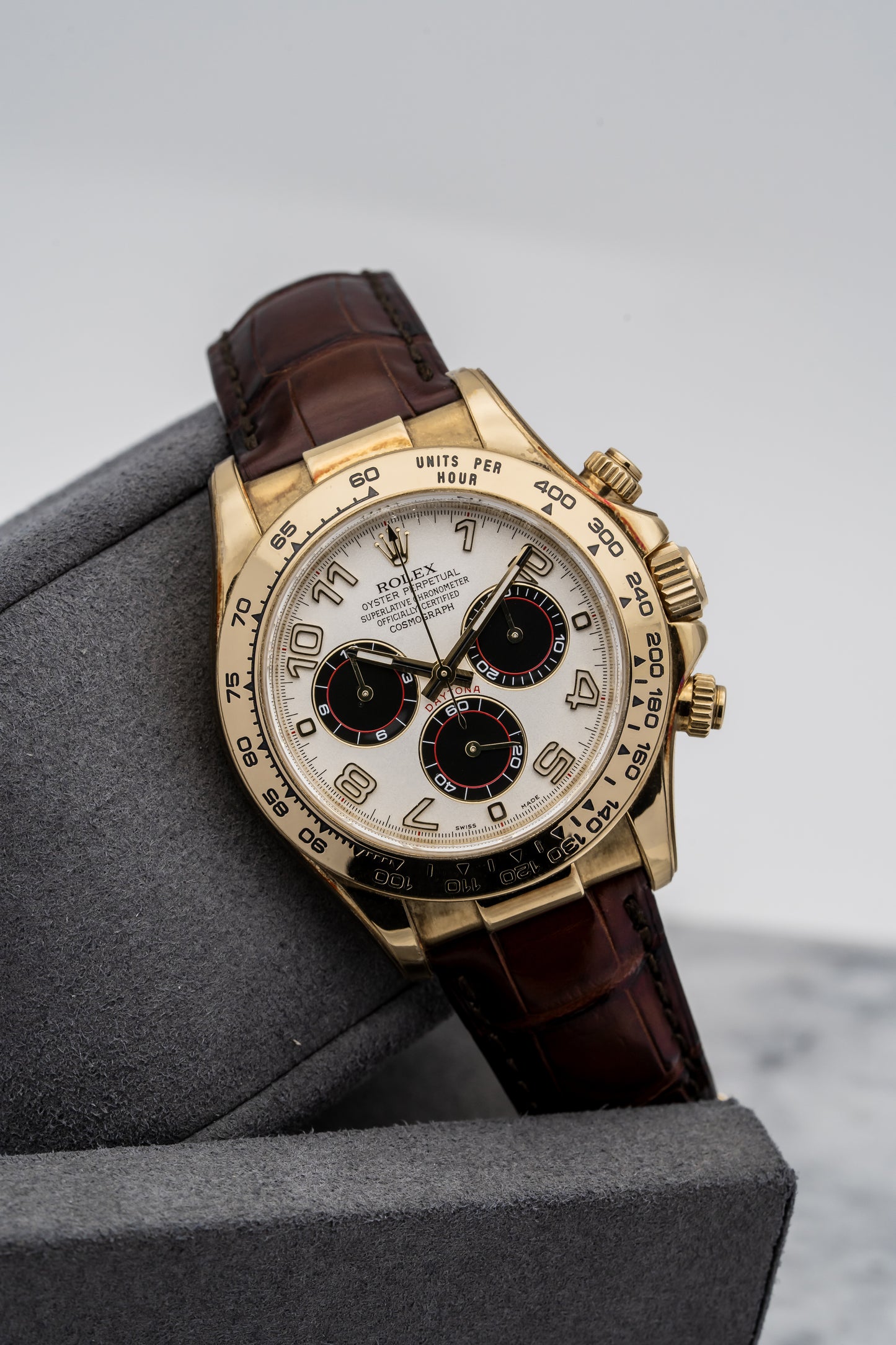 Rolex Cosmograph Daytona 116518 – Yellow Gold, White Dial