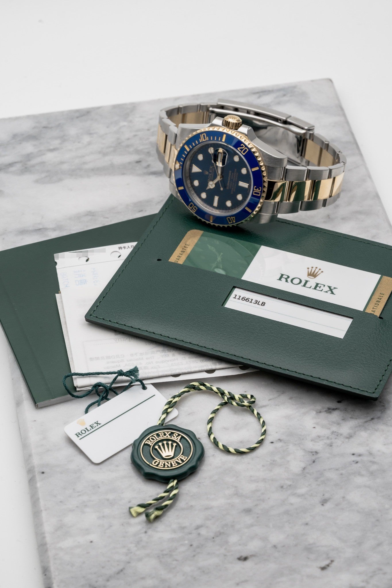 Rolex Submariner 116613LB Bluesy, Steel & Yellow Gold, Blue Dial