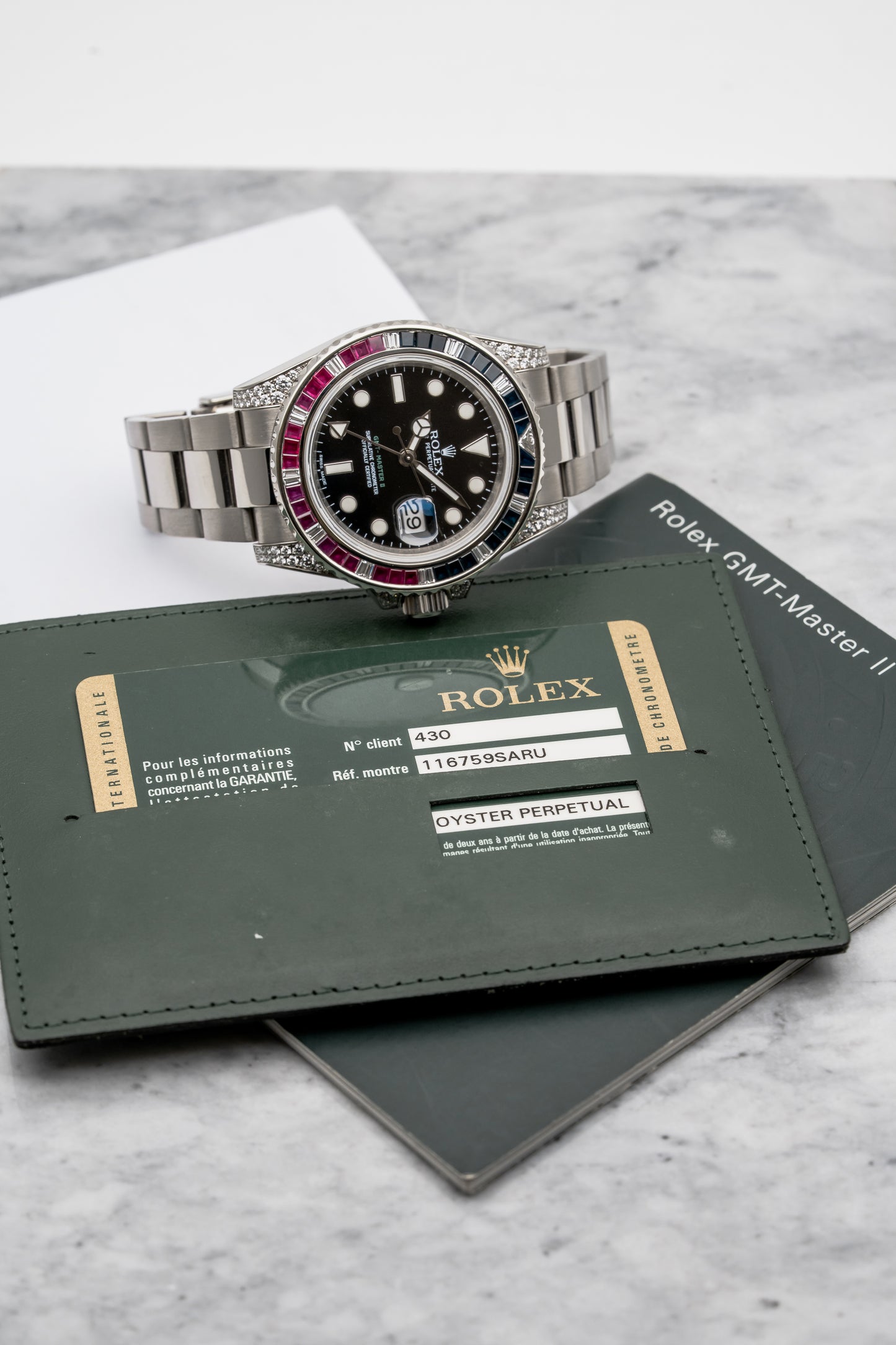 Rolex GMT-Master II SARU 116759SARU White Gold, Black Dial