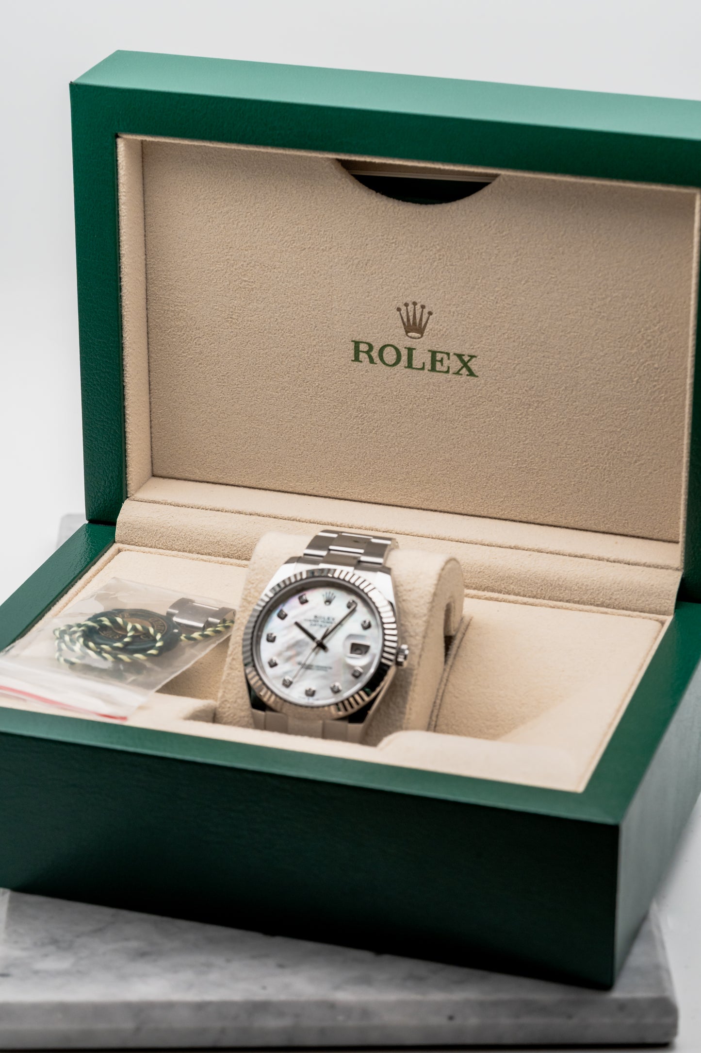 Rolex Datejust 41 Mother of Pearl Diamond Dial 126334