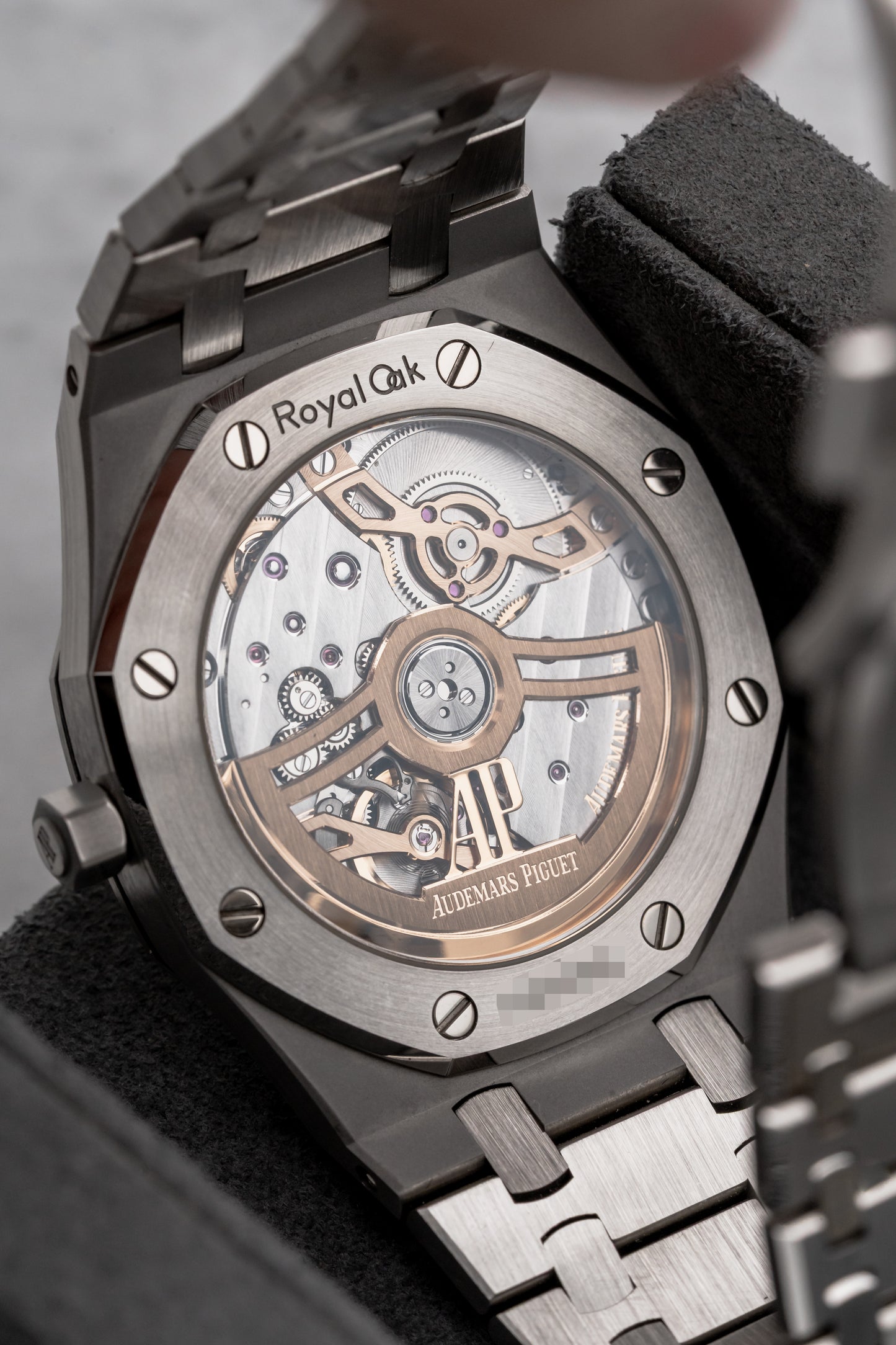 Audemars Piguet Royal Oak Jumbo 16202ST, Blue “Petite Tapisserie” Dial