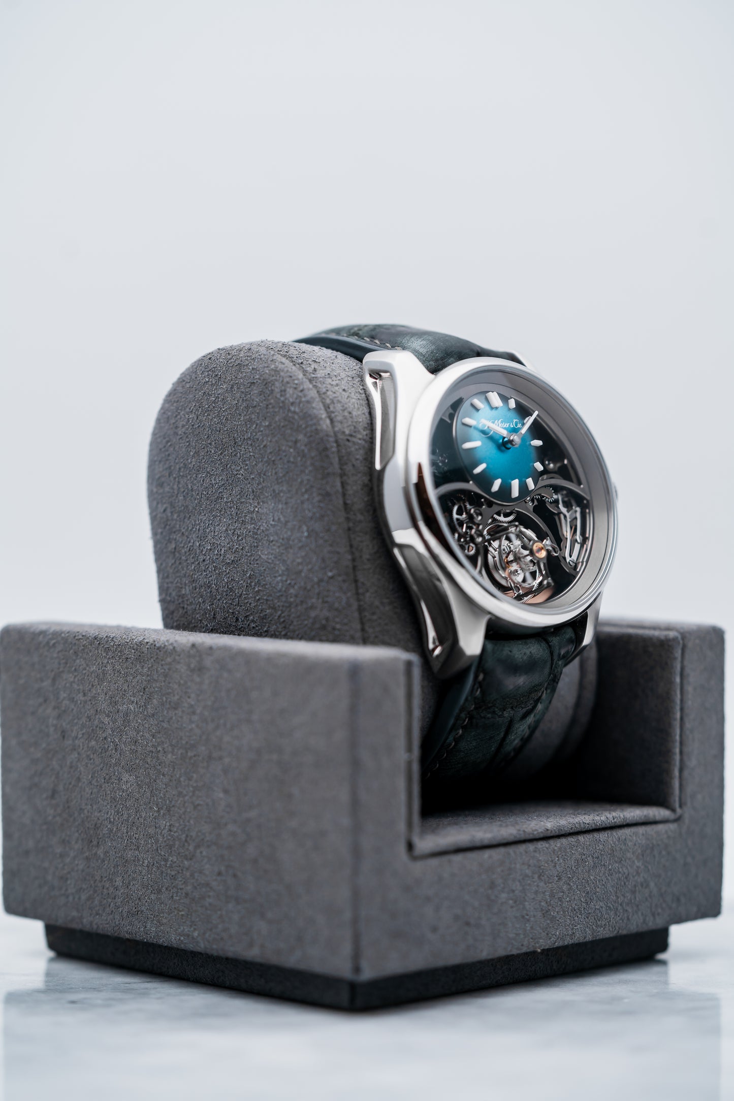 H. Moser & Cie. Pioneer Cylindrical Tourbillon Skeleton 3811-1200