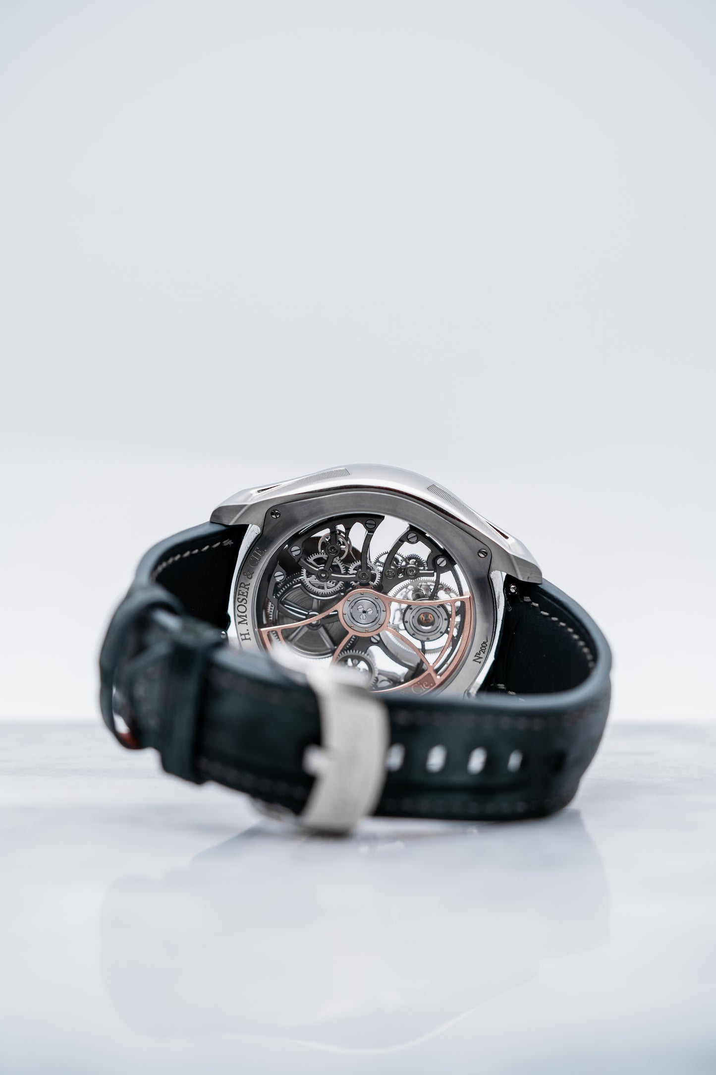 H. Moser & Cie. Pioneer Cylindrical Tourbillon Skeleton 3811-1200