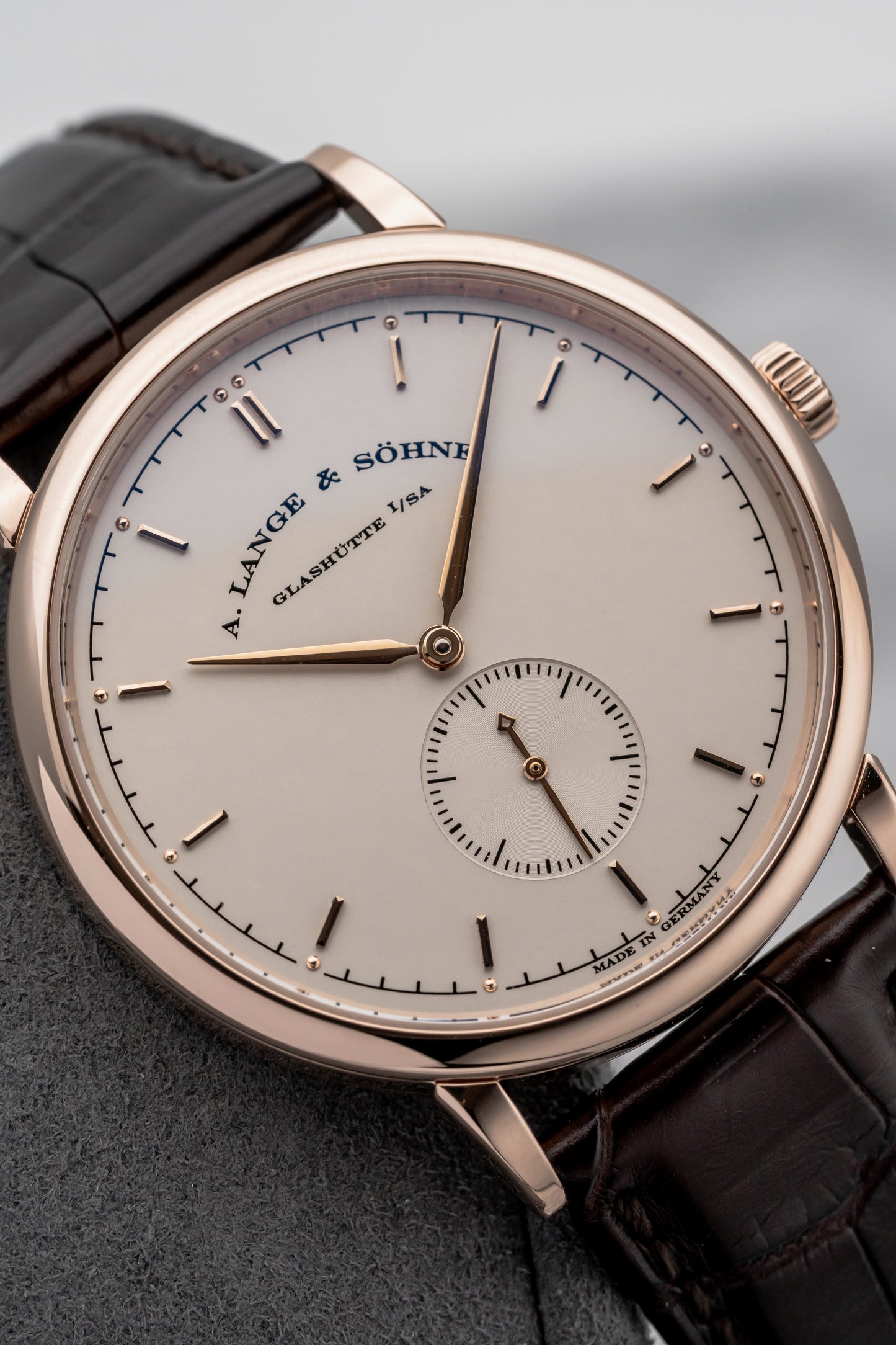 A. Lange & Söhne Saxonia 216.032 Rose Gold, Silver Dial