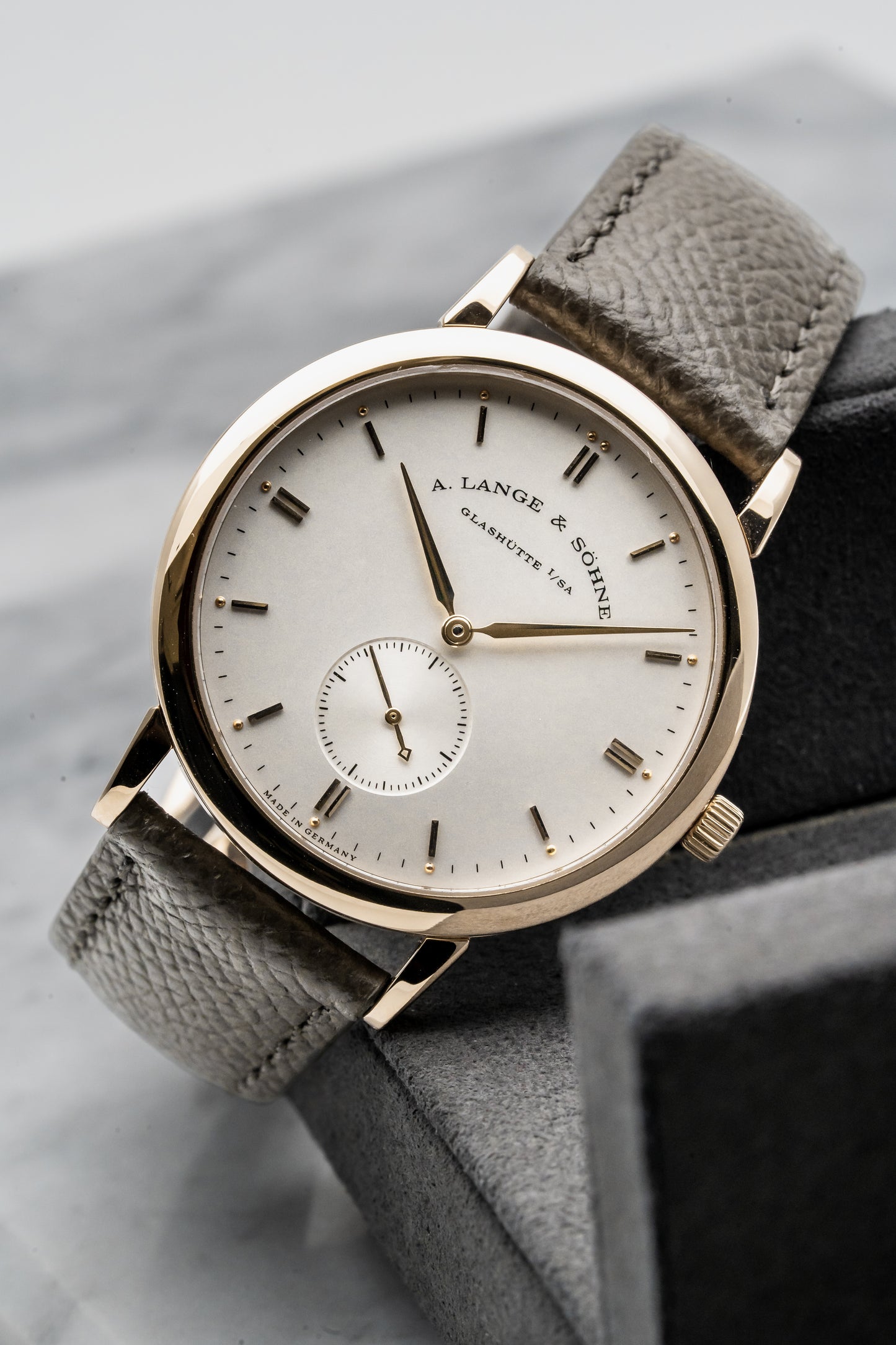 A. Lange & Söhne Saxonia 216.032 Rose Gold, Silver Dial