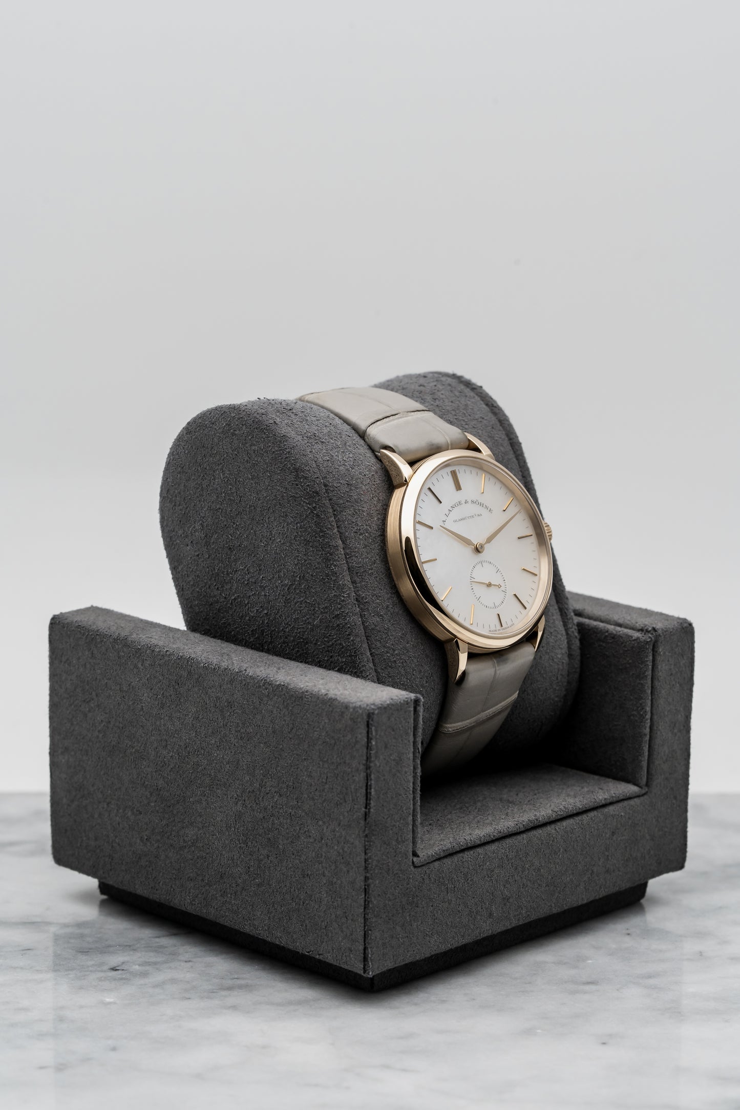 A. Lange & Söhne Saxonia 219.043 – Rose Gold, Mother-of-Pearl Dial