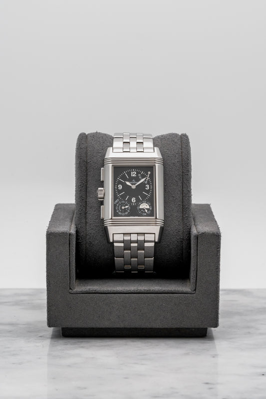 Jaeger-LeCoultre Reverso Grande GMT Q3028120 Silver/Black Dial