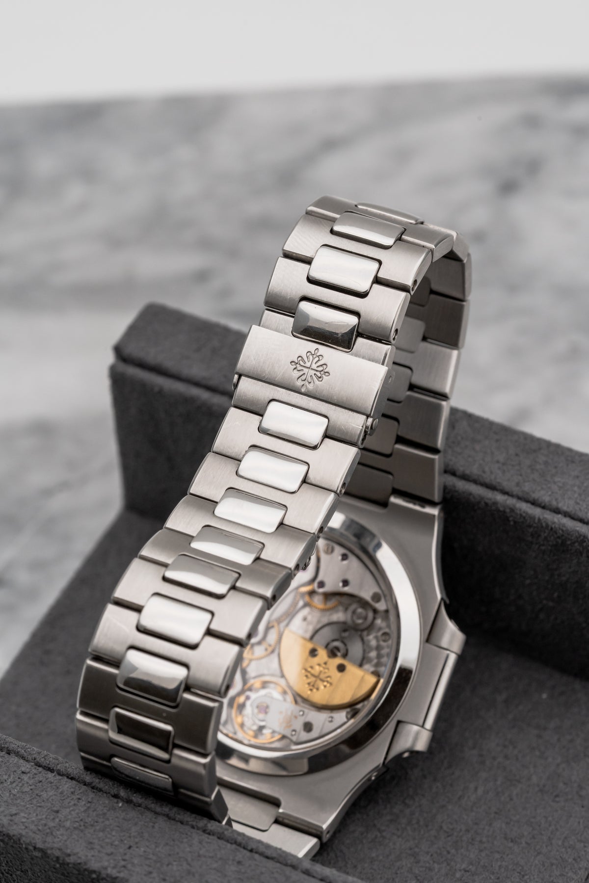 Patek Philippe Nautilus Moonphase Calendar 3712/1A Blue/Grey Dial