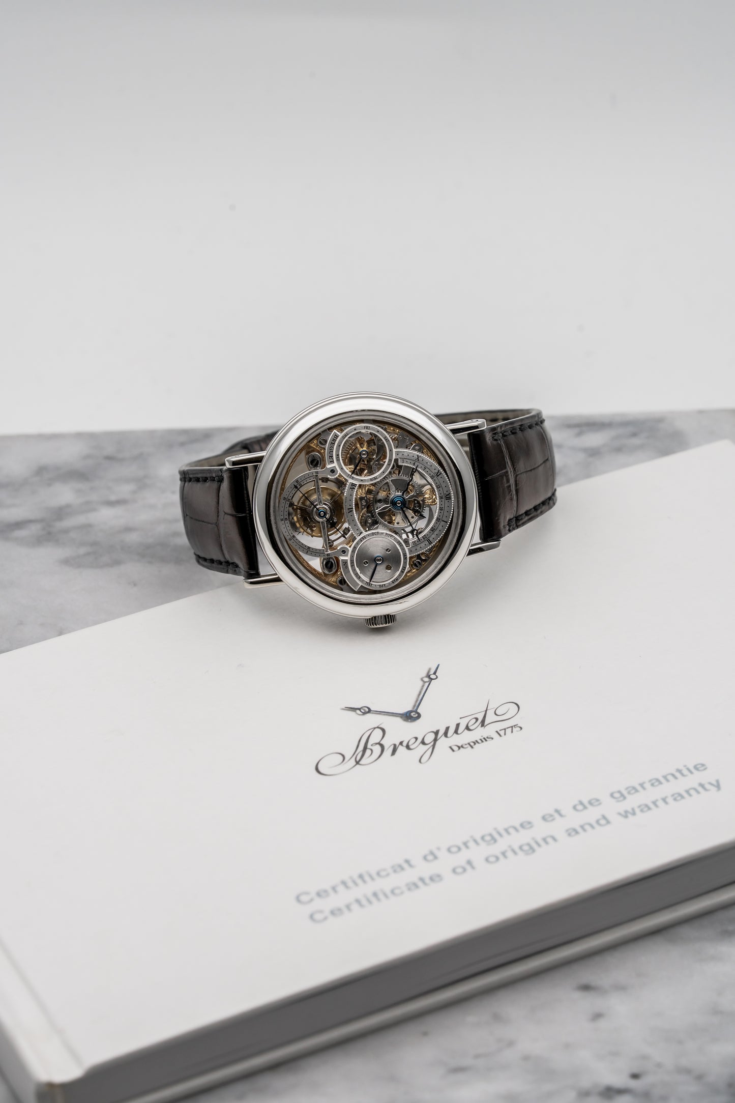 Breguet Classique 3755PR Tourbillon Perpetual Calendar Skeleton, Skeleton Dial