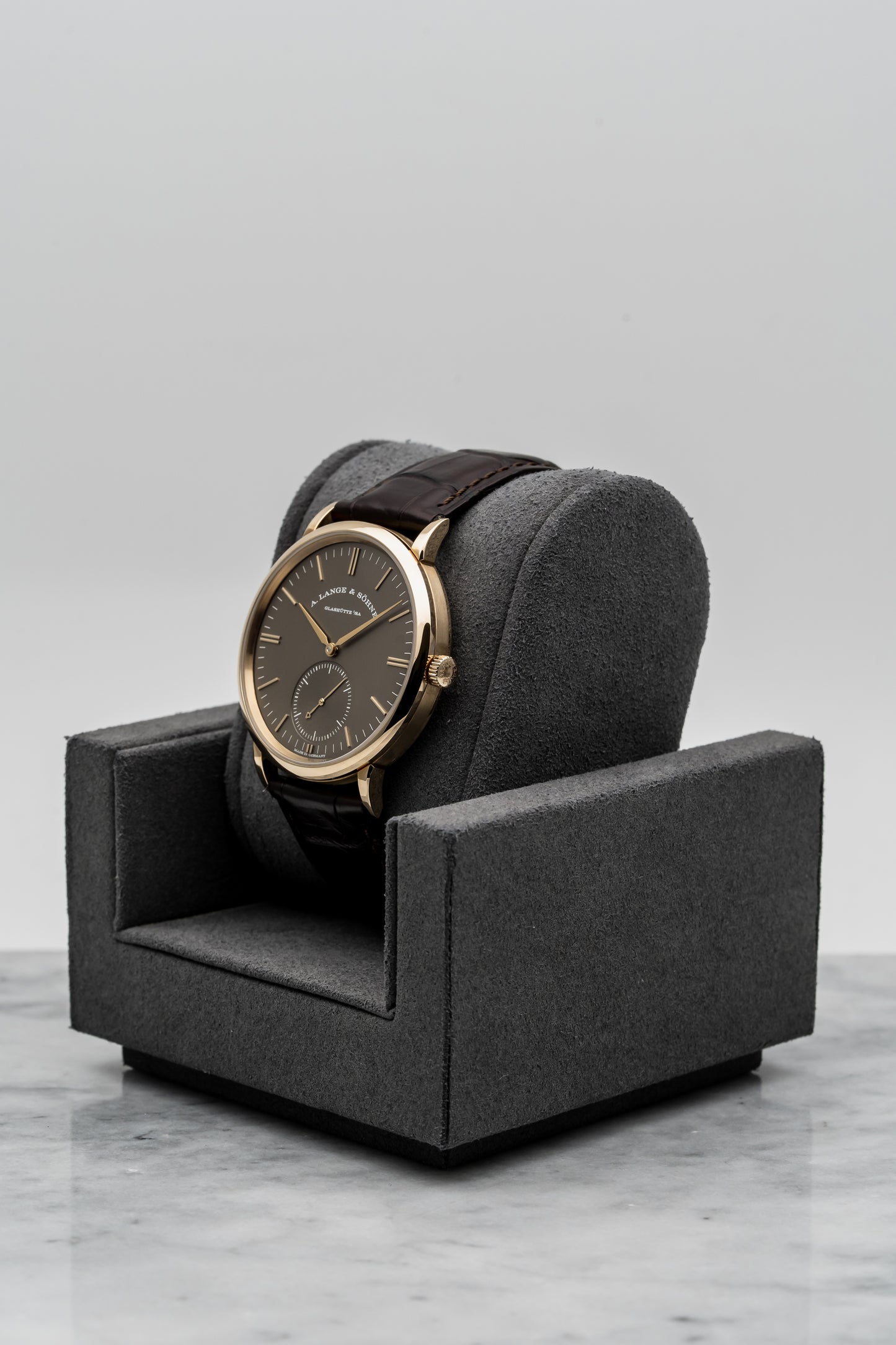 A. Lange & Söhne Saxonia 380.042 Rose Gold, Brown Dial
