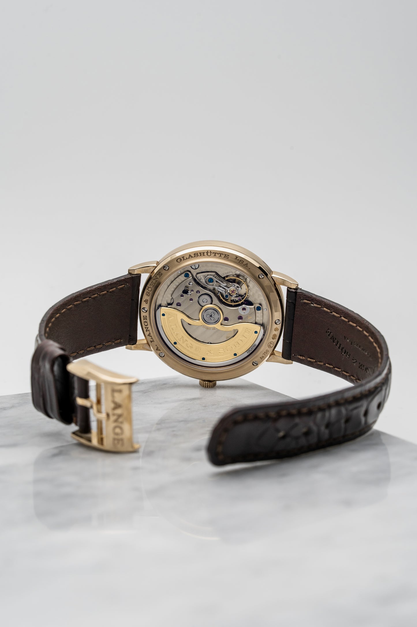 A. Lange & Söhne Saxonia 380.042 Rose Gold, Brown Dial
