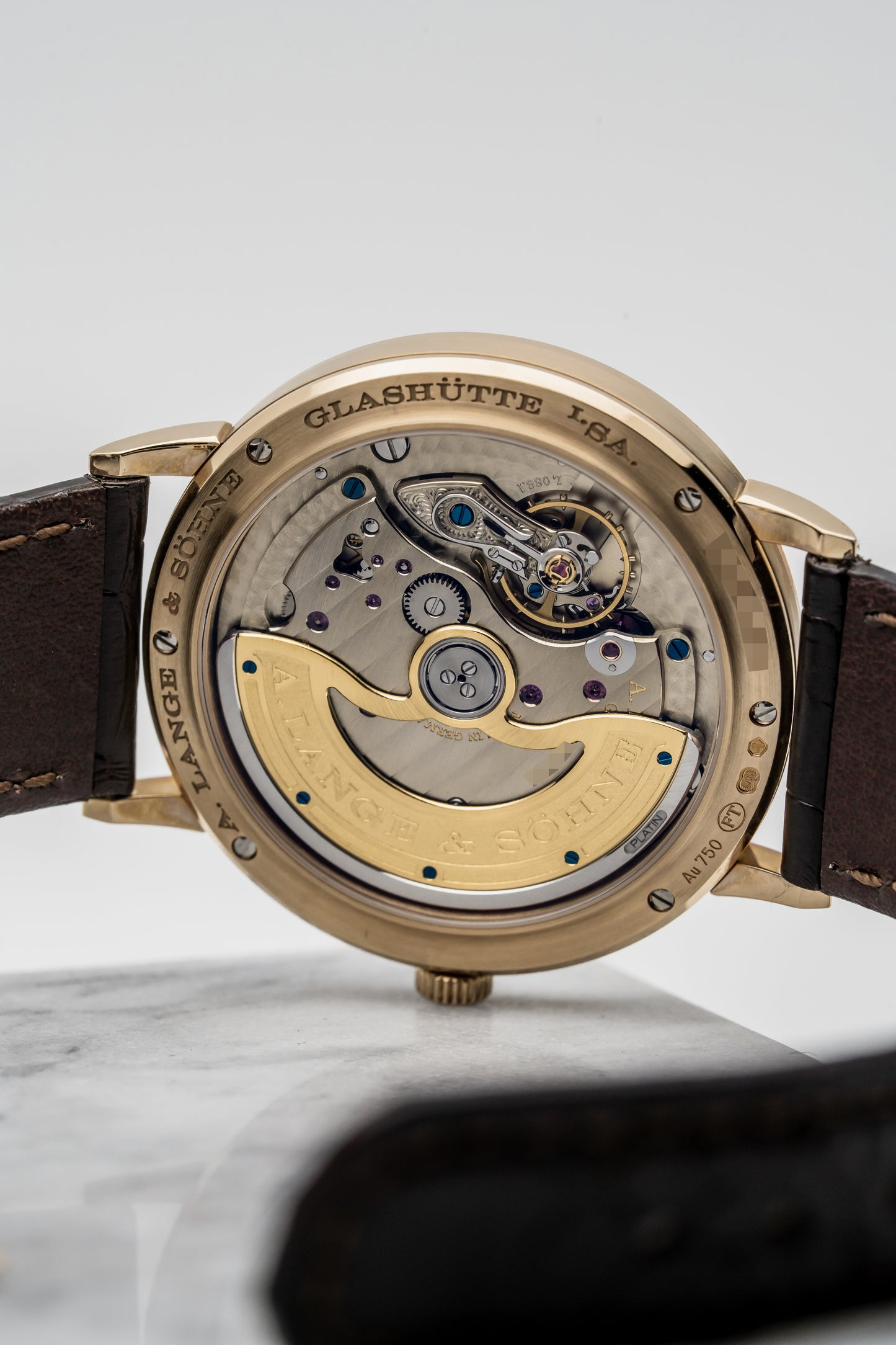 A. Lange & Söhne Saxonia 380.042 Rose Gold, Brown Dial