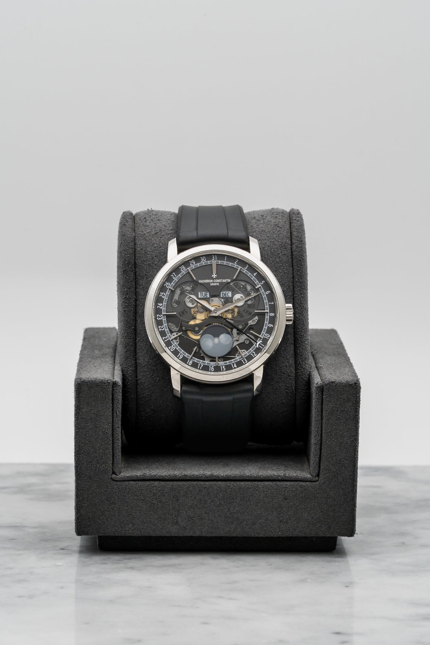 Vacheron Constantin Traditionnelle Complete Calendar Openface 4020T/000G-B655 White Gold
