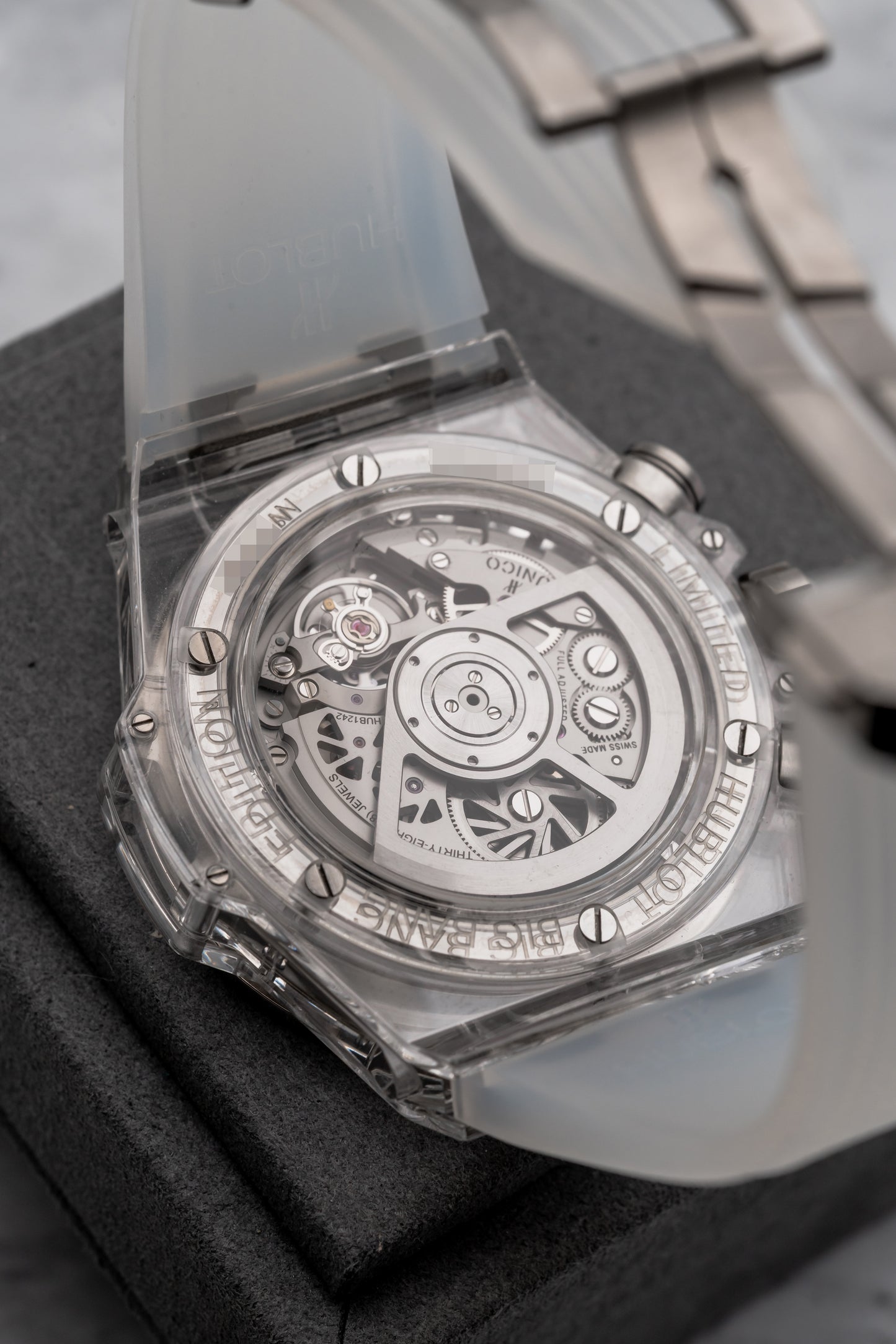 Hublot Big Bang Unico “Galaxy” Sapphire 45mm 411.JX.4803.RT.4098, Skeleton Dial