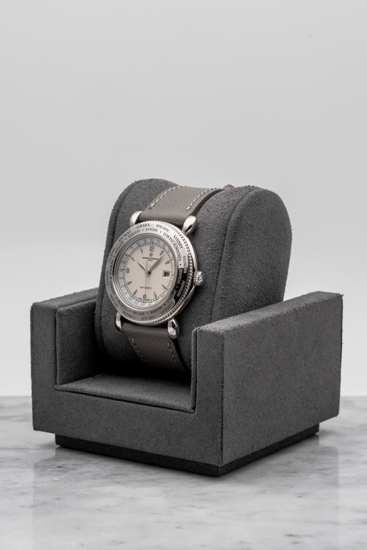 Vacheron Constantin Evasion World Time 48250/000G, Silver Dial, White Gold