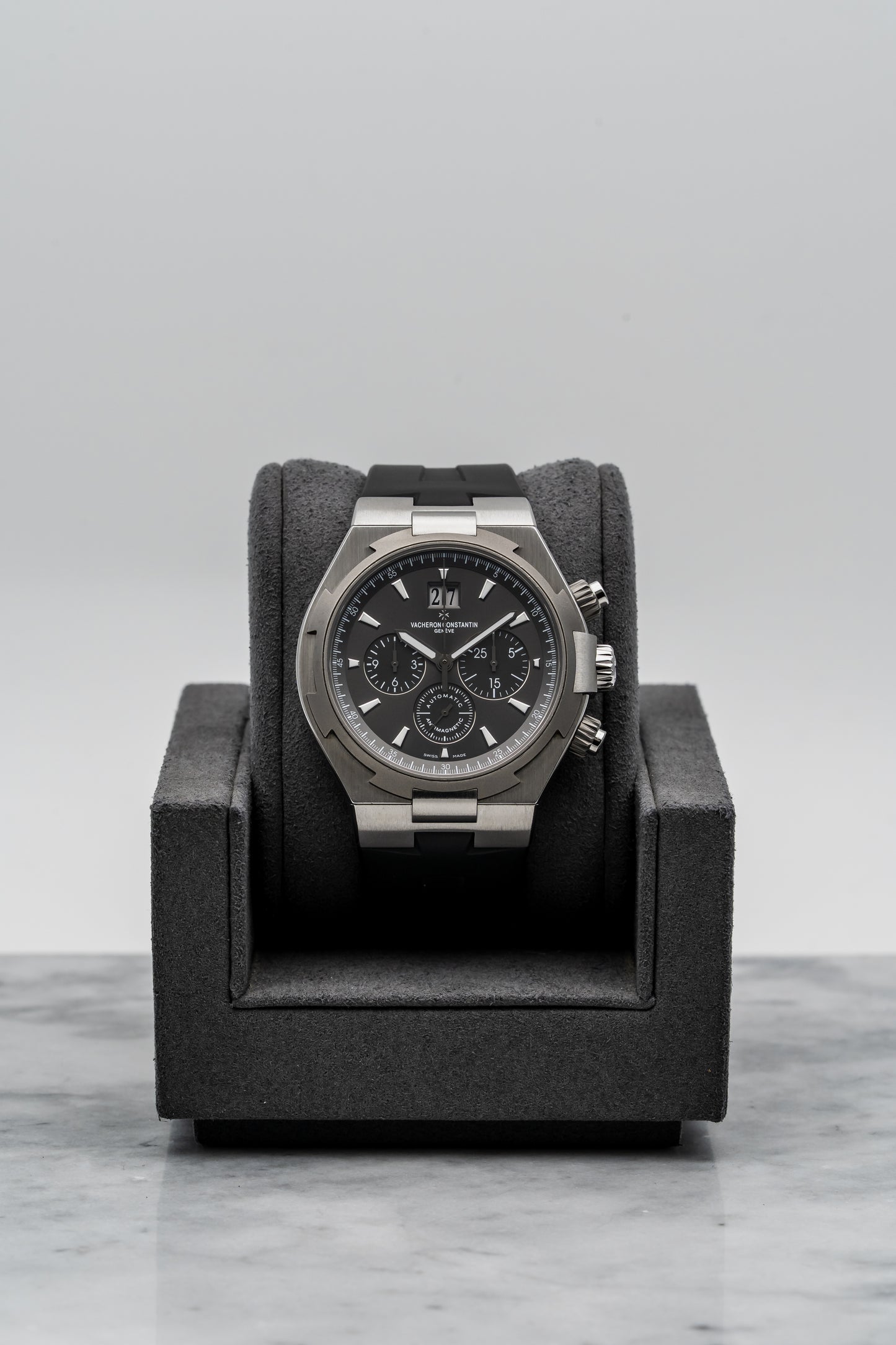 Vacheron Constantin Overseas Chronograph 49150/000W-9501 “Deep Stream” Titanium/Steel Grey Dial