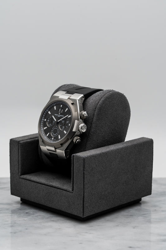 Vacheron Constantin Overseas Chronograph 49150/000W-9501 “Deep Stream” Titanium/Steel Grey Dial
