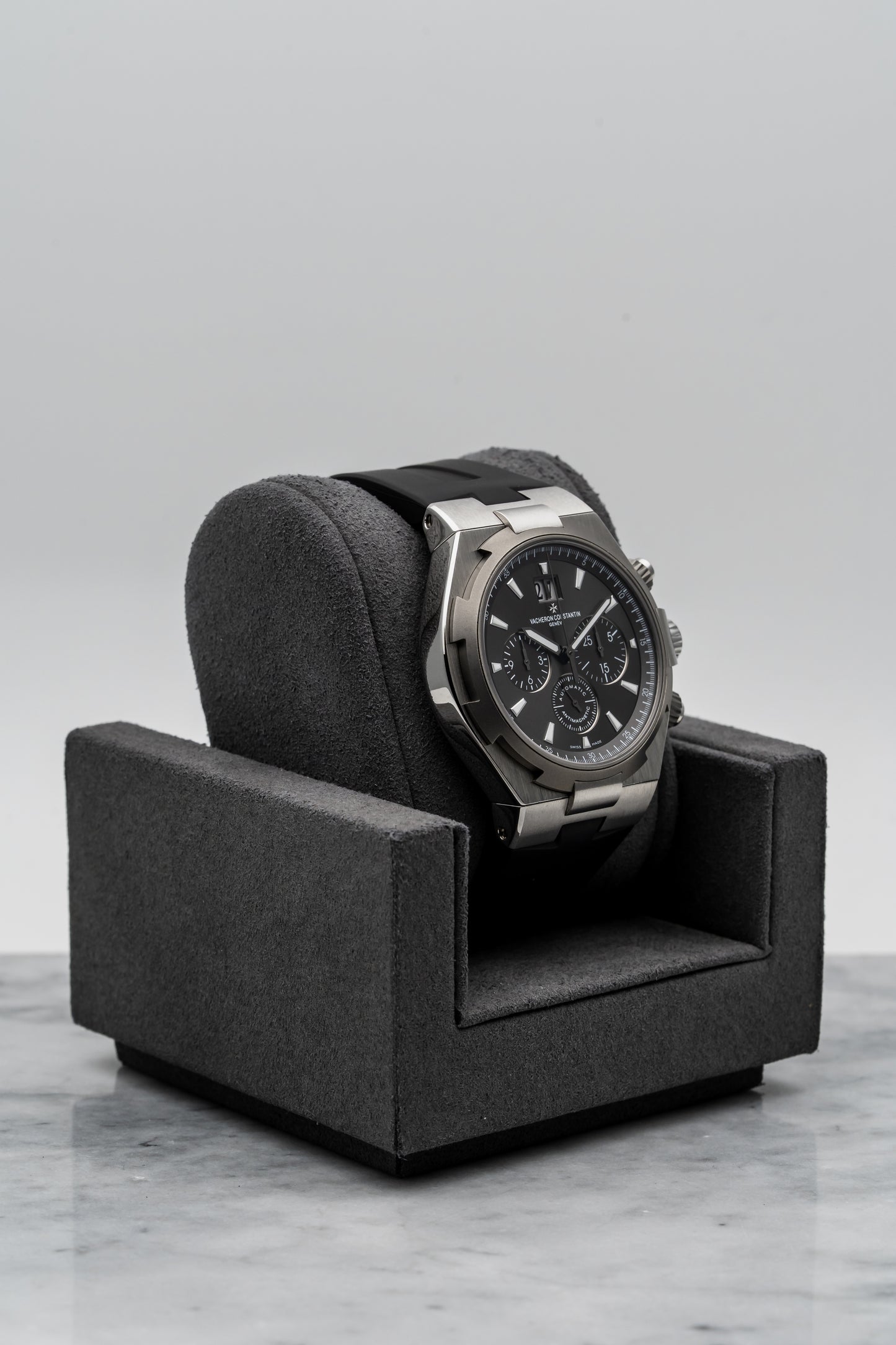 Vacheron Constantin Overseas Chronograph 49150/000W-9501 “Deep Stream” Titanium/Steel Grey Dial