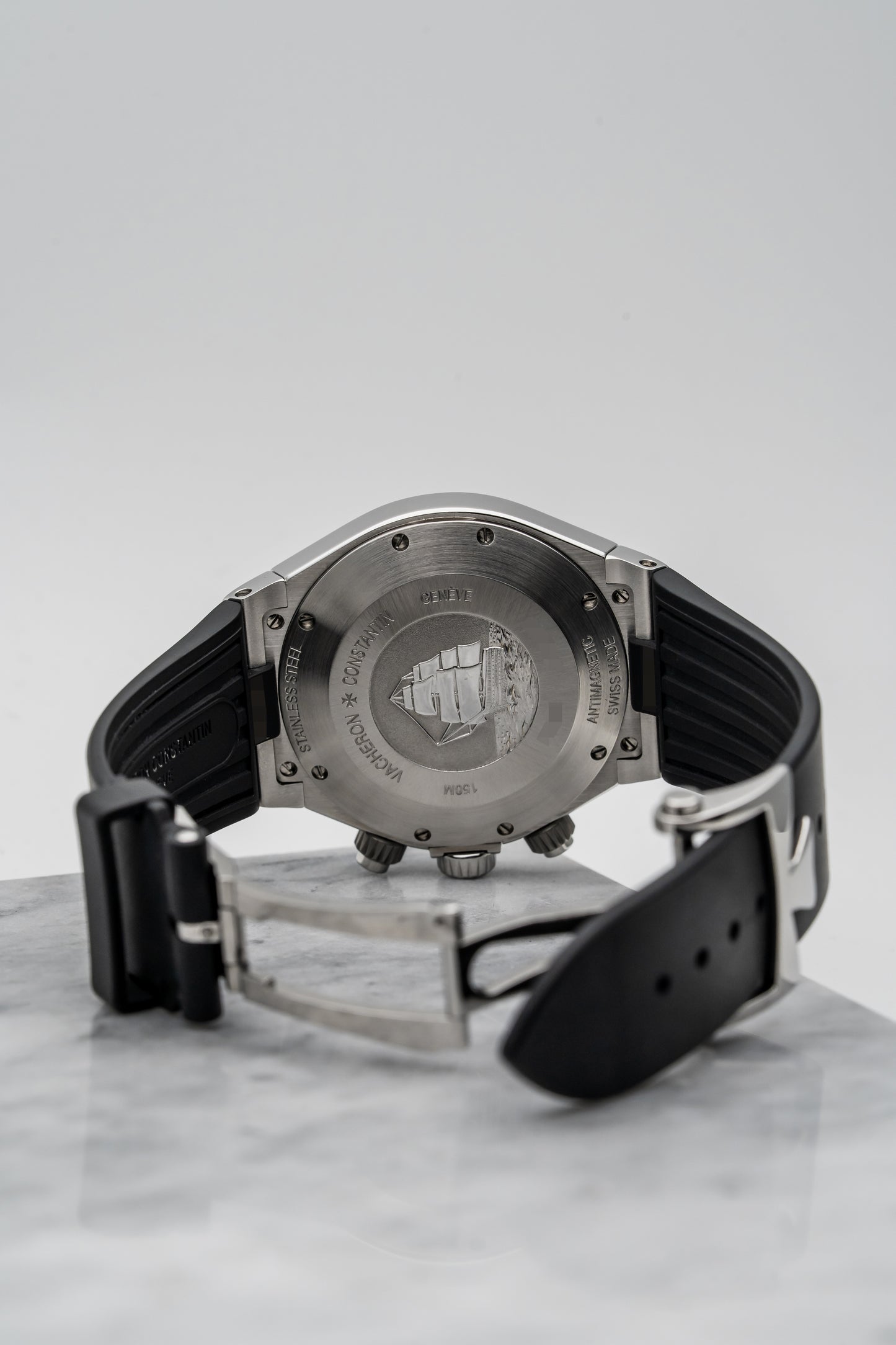 Vacheron Constantin Overseas Chronograph 49150/000W-9501 “Deep Stream” Titanium/Steel Grey Dial