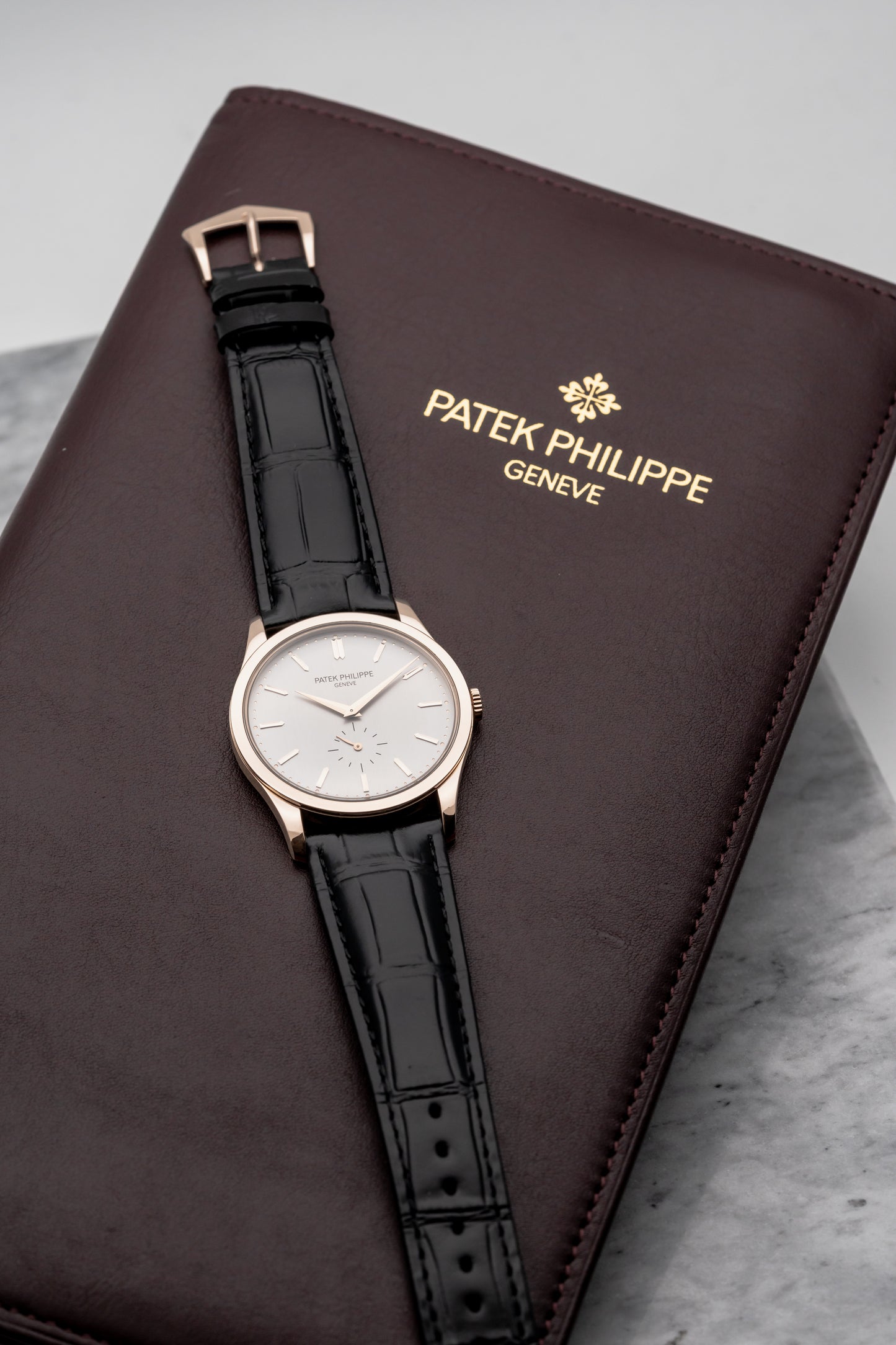 Patek Philippe Calatrava 5196R-001 Silver Dial, Black Strap