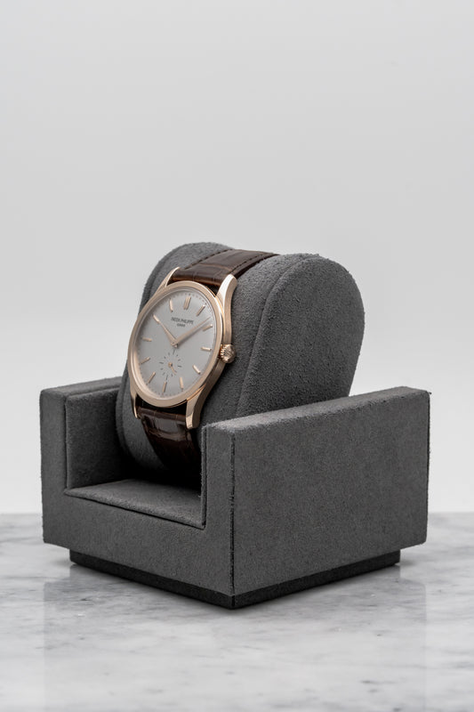 Patek Philippe Calatrava 5196R-001 Rose Gold, Silver Dial