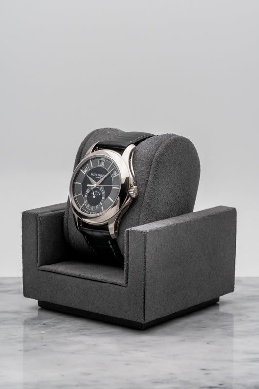 Patek Philippe Annual Calendar 5205G-010, Black/Slate Dial, White Gold