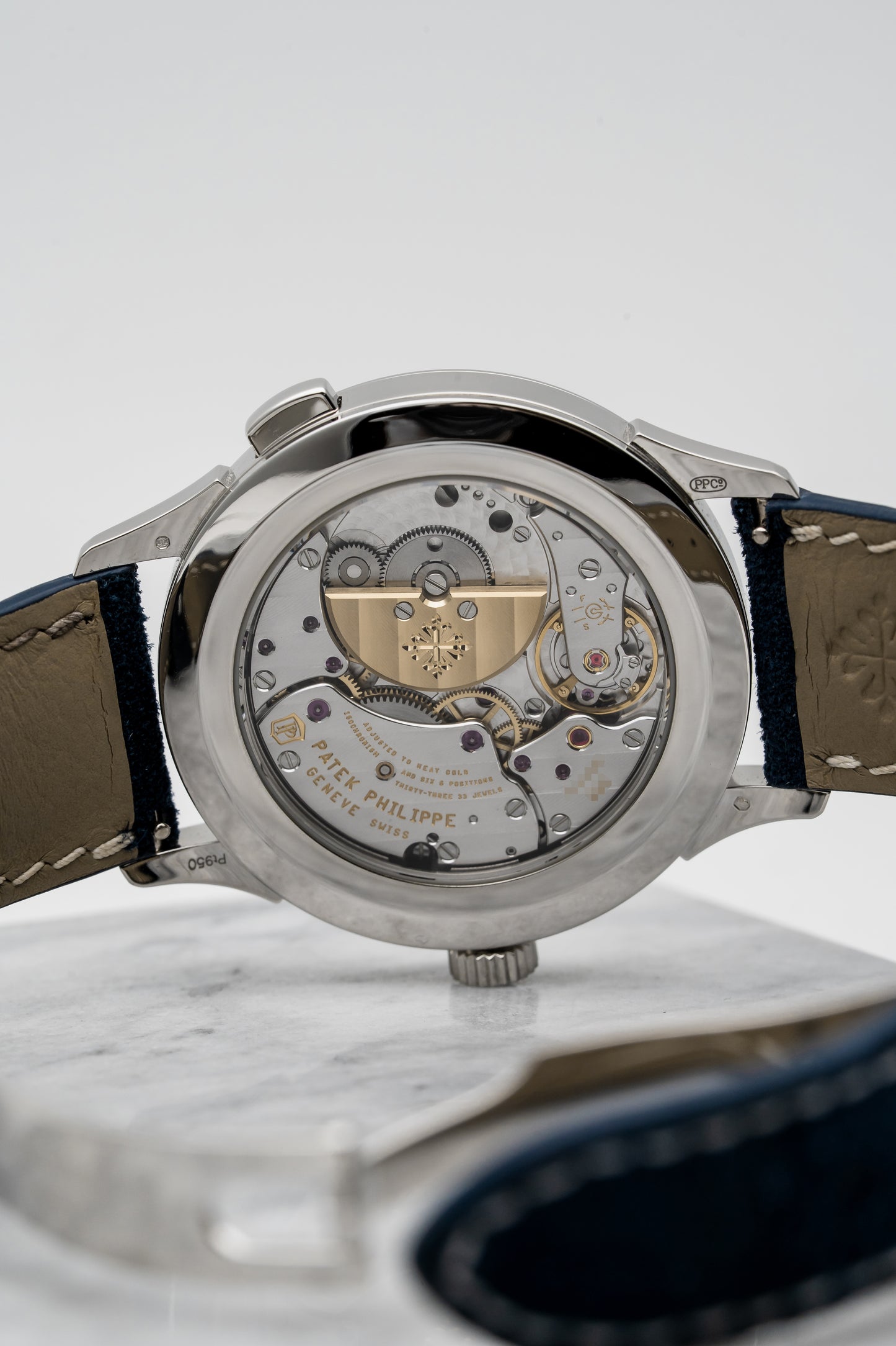 Patek Philippe World Time 5230P-001 Platinum with Blue Guilloché Dial