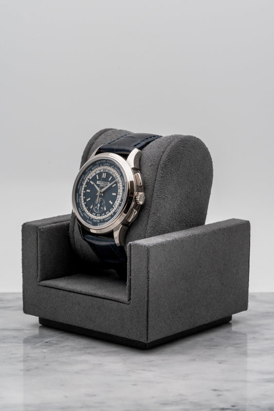 Patek Philippe World Time Chronograph 5930G, Blue Dial