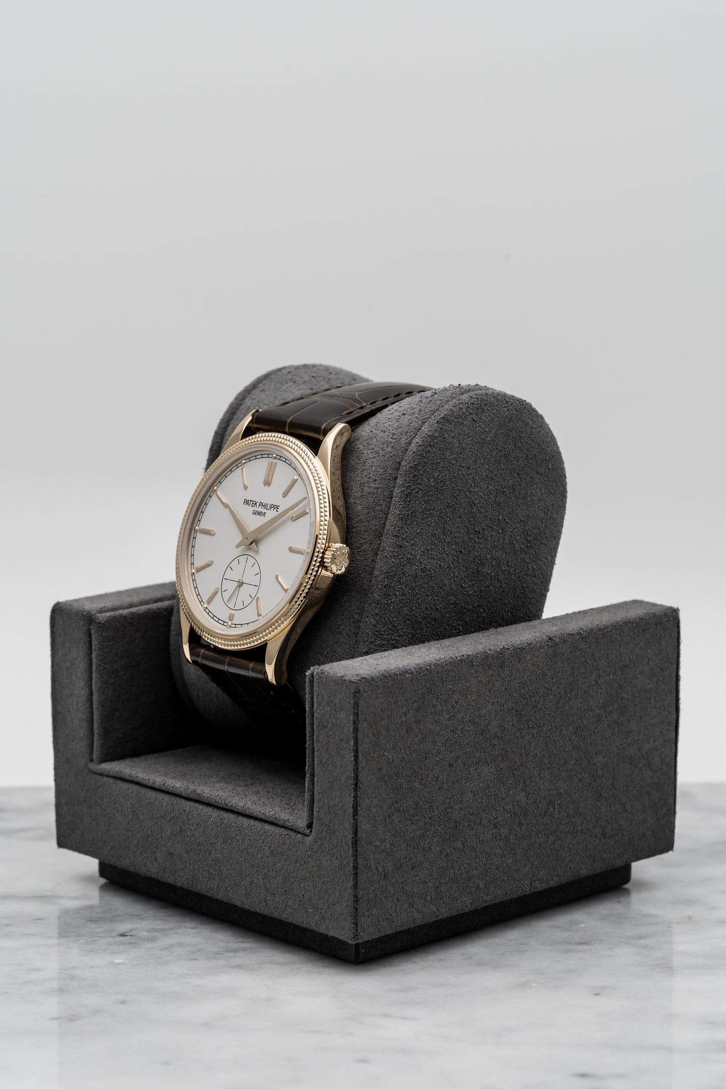 Patek Philippe Calatrava 6119R – 18K Rose Gold, Clous de Paris Bezel