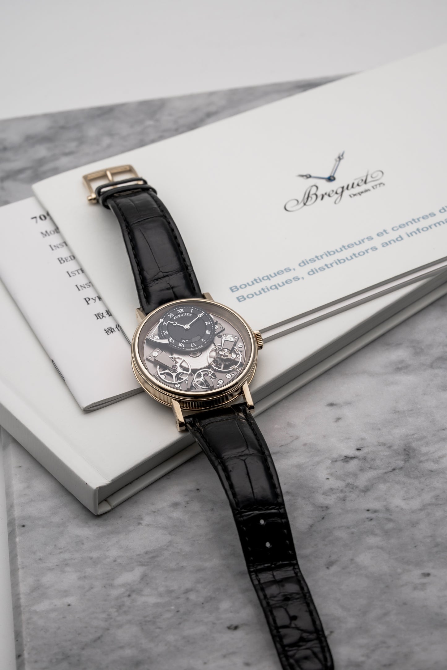 Breguet Tradition 7057BR Black Dial, Black Skeleton Dial