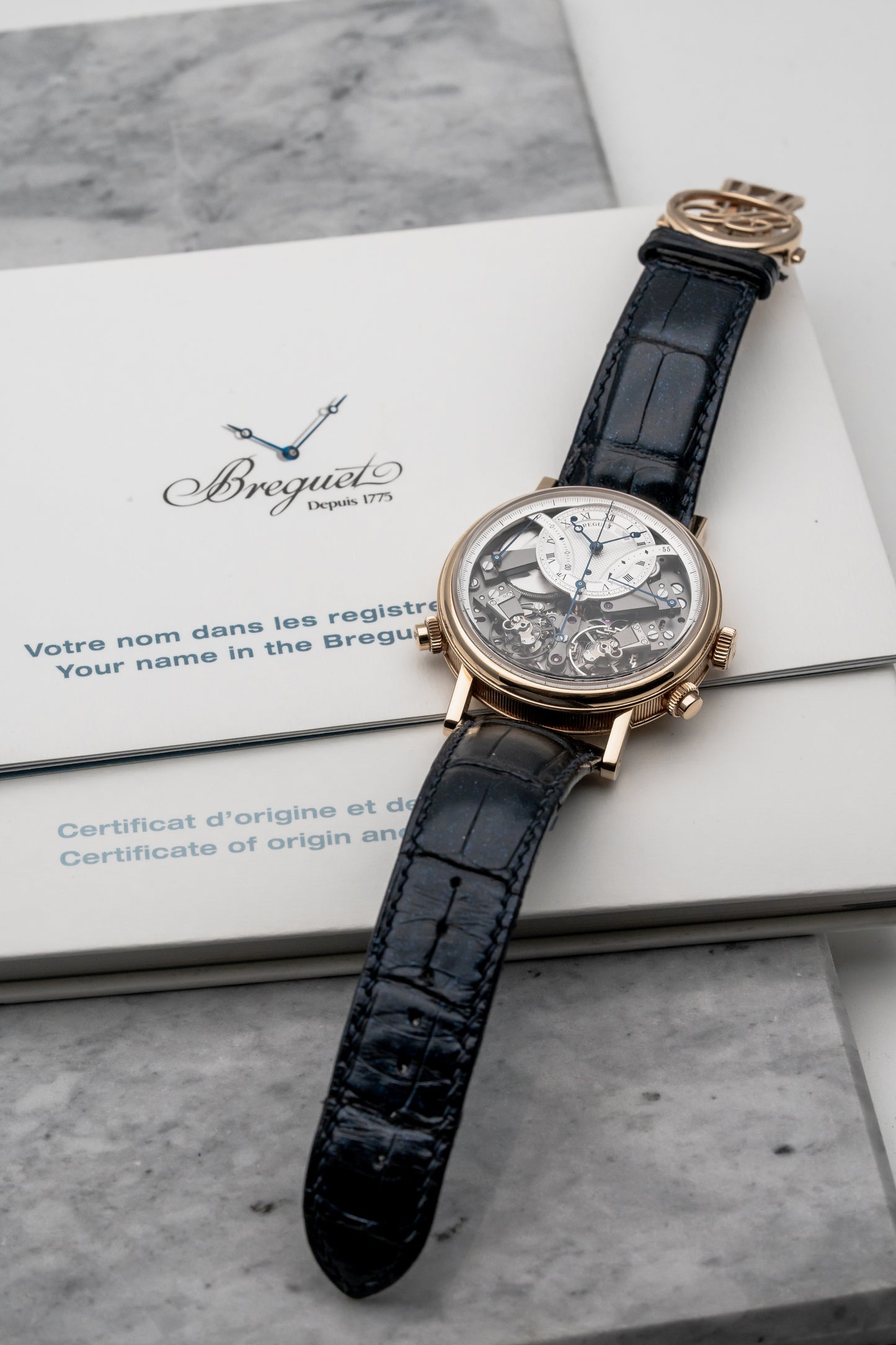 Breguet Tradition Chronographe Indépendant 7077BR/G1/9XV, Silver Dial