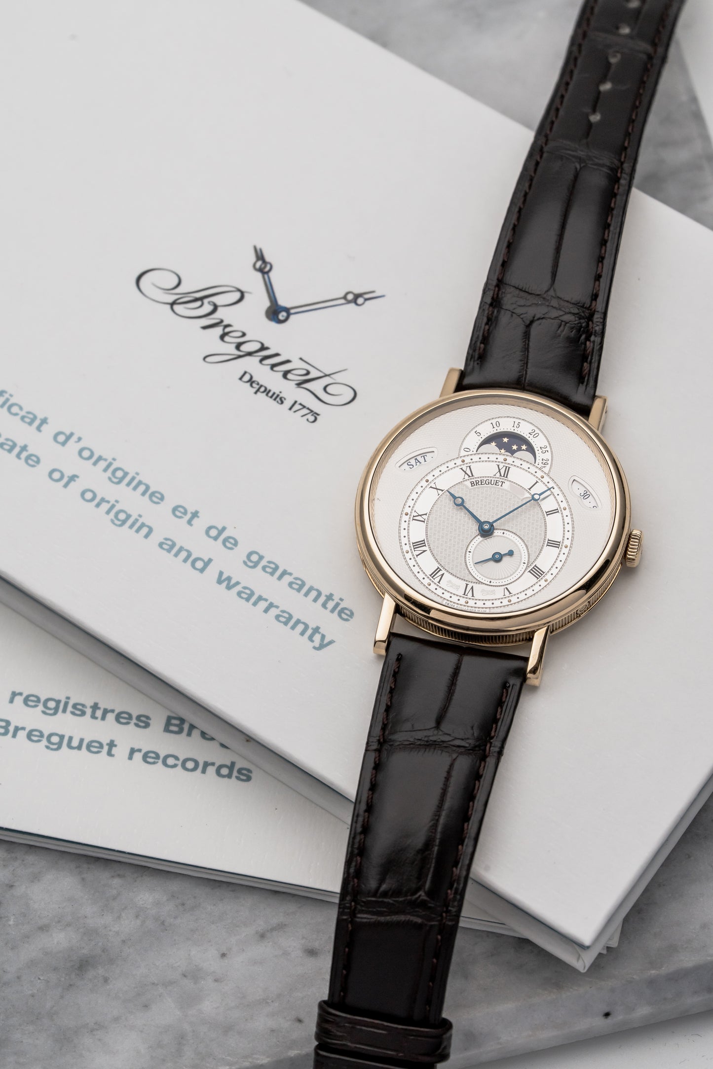 Breguet Classique Calendar 7337BA/1E/9V6, Silver Dial