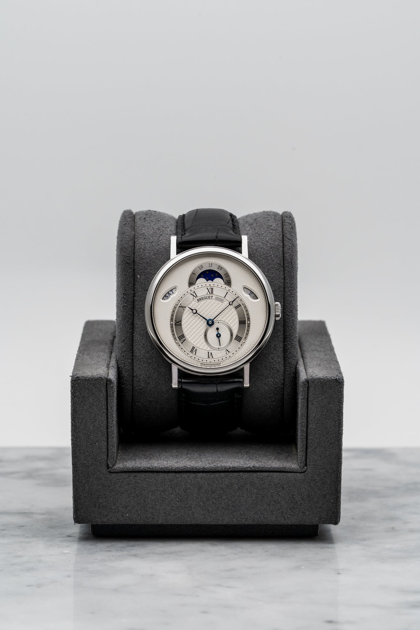 Breguet Classique Calendrier 7337BB Silver Guilloché Dial