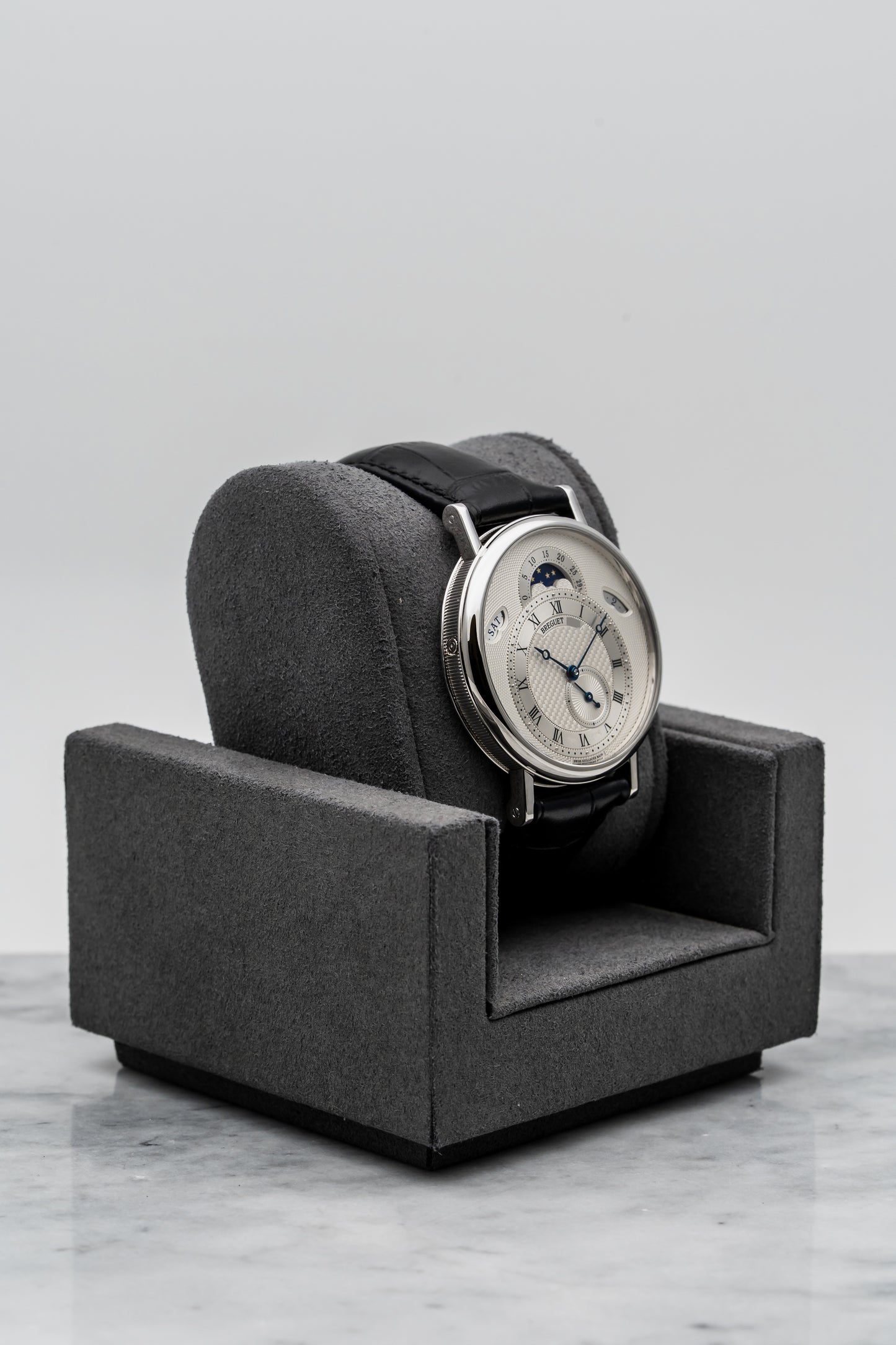 Breguet Classique Calendrier 7337BB Silver Guilloché Dial