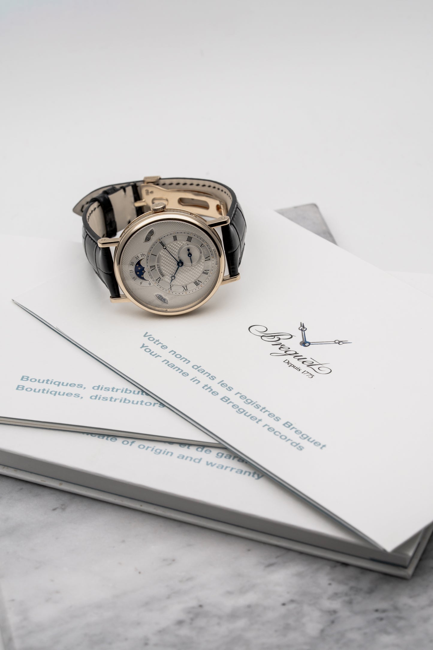 Breguet Classique Calendrier 7337BR, Silver Guilloché Dial