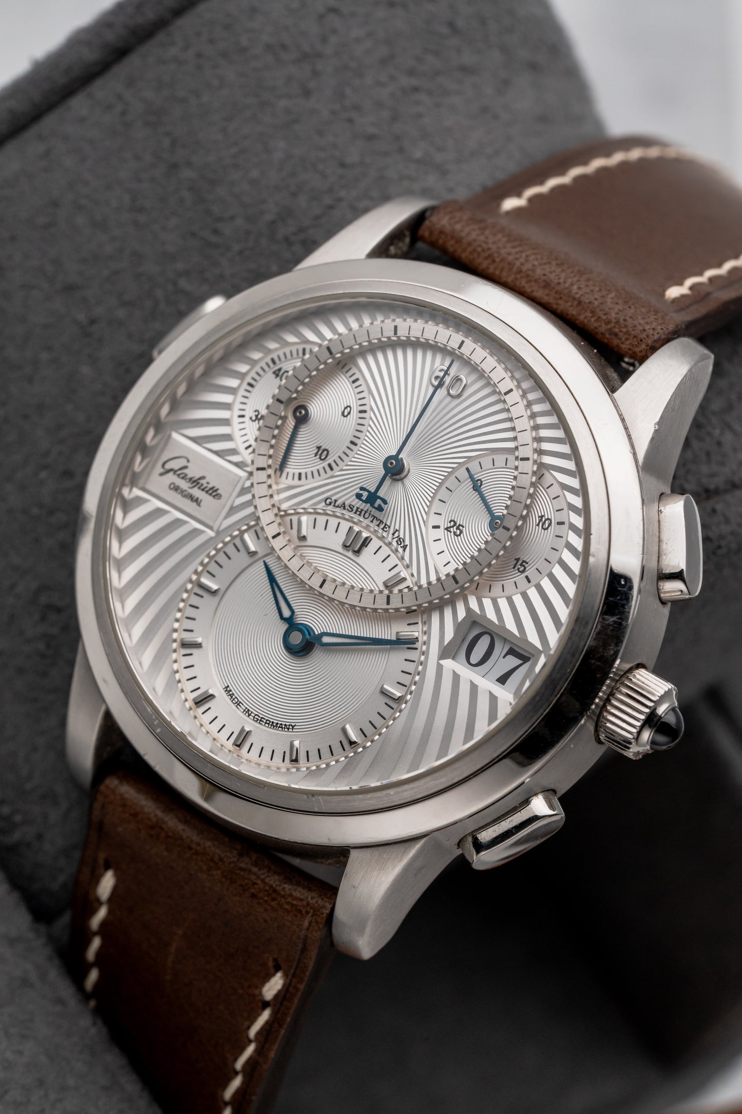 Glashütte Original PanoMaticChrono 95-01-03-03-04 Silver Dial (Limited to 200 Piece)