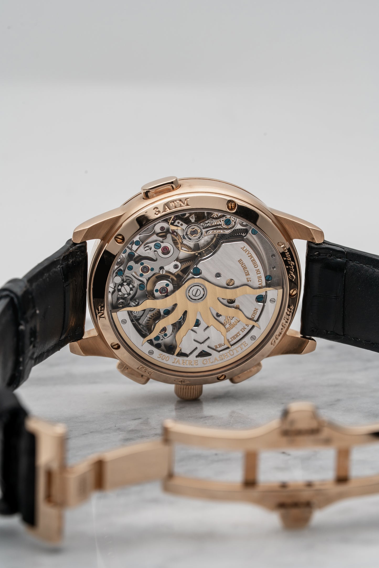 Glashütte Original PanoMaticChrono 1‑95‑01‑15‑01‑04 Black Dial