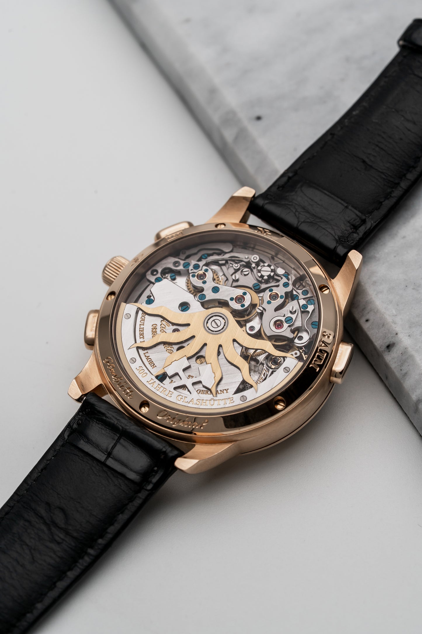 Glashütte Original PanoMaticChrono 1‑95‑01‑15‑01‑04 Black Dial