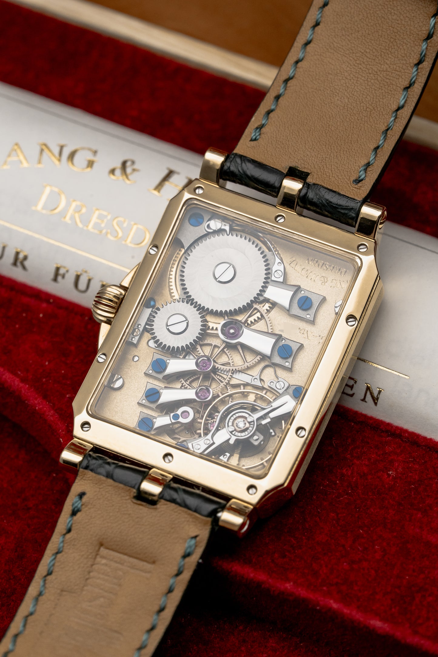 Lang & Heyne Georg Yellow Gold, White Enamel Dial