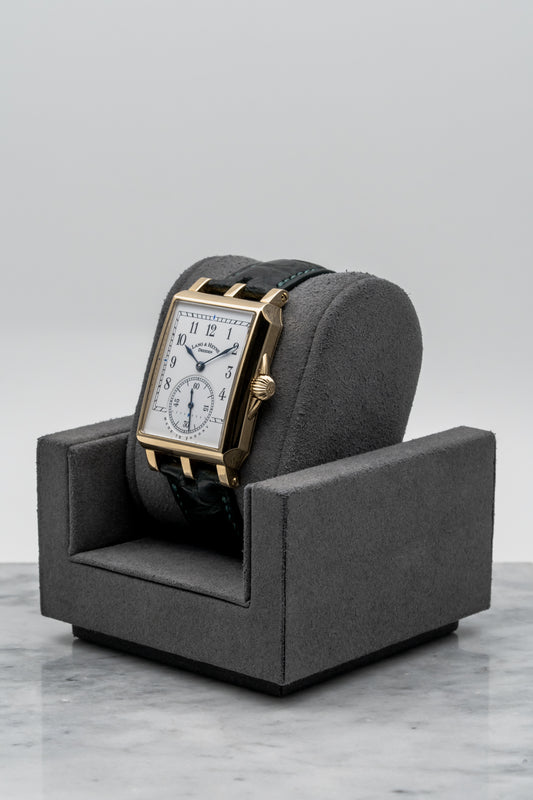 Lang & Heyne Georg Yellow Gold, White Enamel Dial