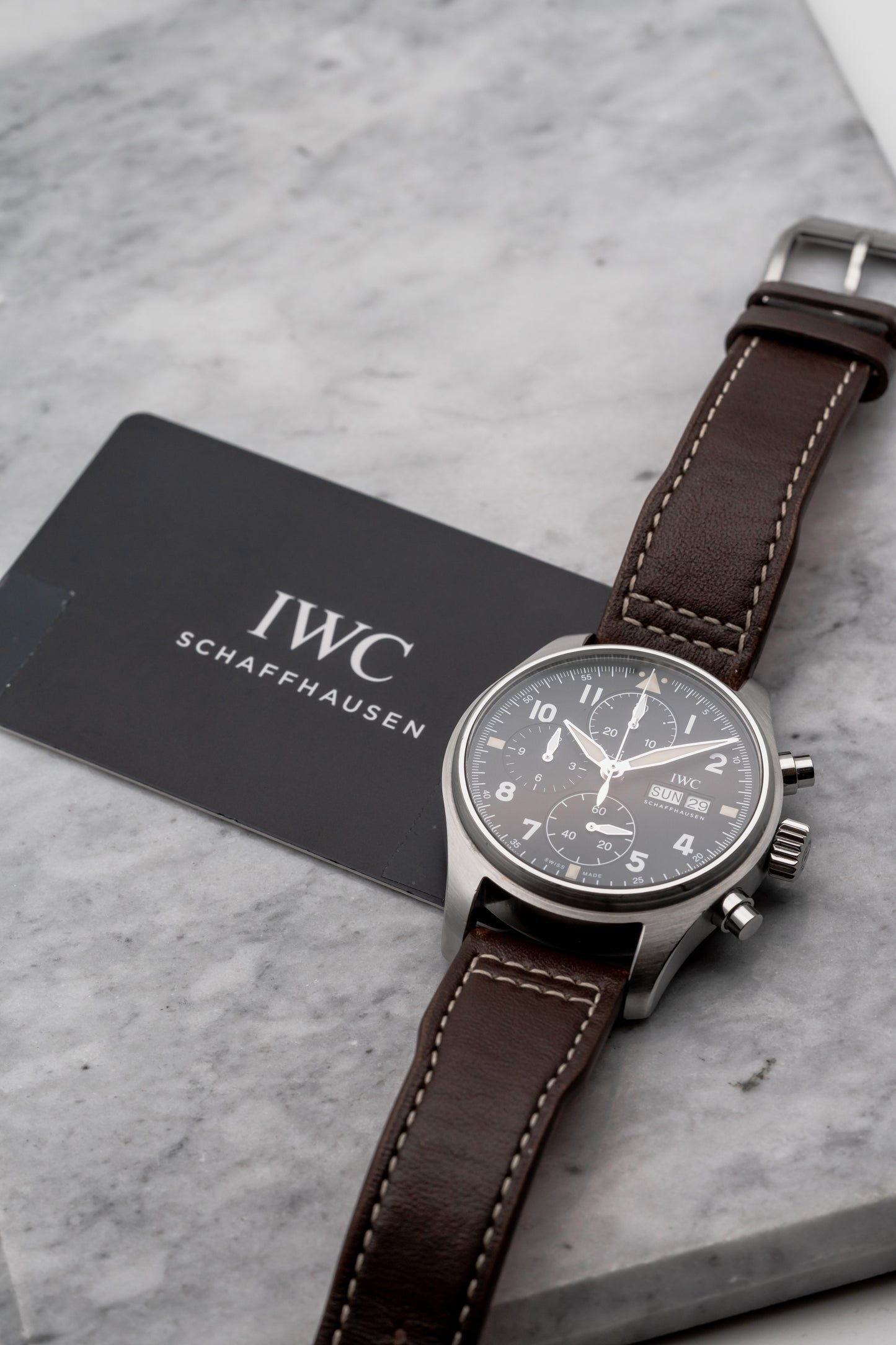 IWC Pilot Chronograph Spitfire IW387903, Black Dial