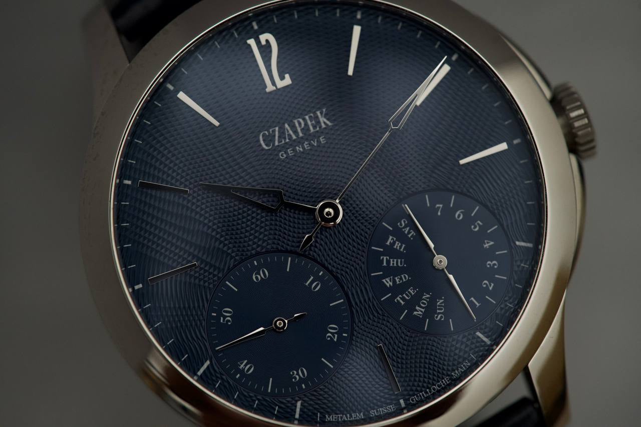 Czapek Quai Des Berges Blue Aurora Guilloche Eau Vive