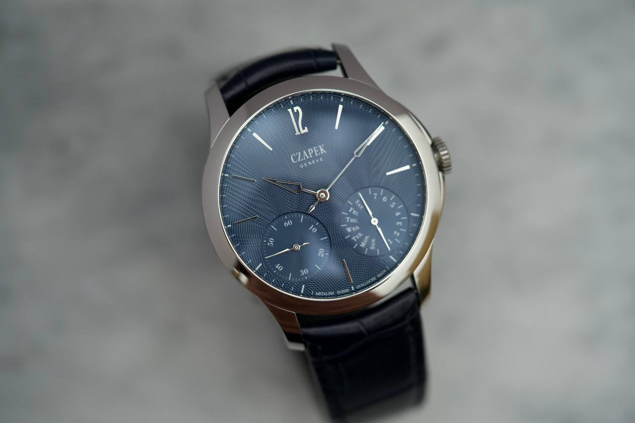 Czapek Quai Des Berges Blue Aurora Guilloche Eau Vive
