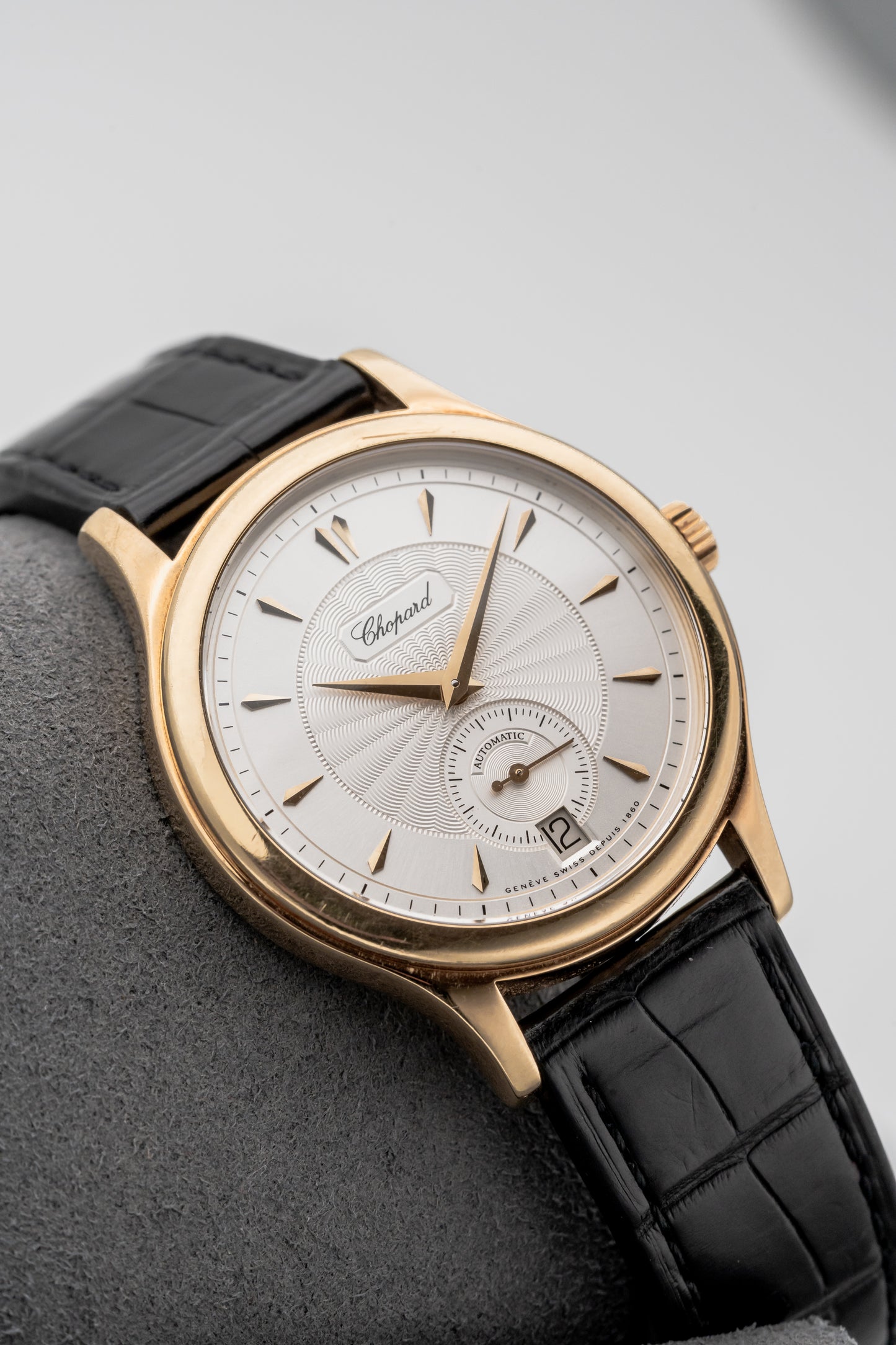 Chopard L.U.C 16/1860/2, Silver Guilloché Dial, Yellow Gold