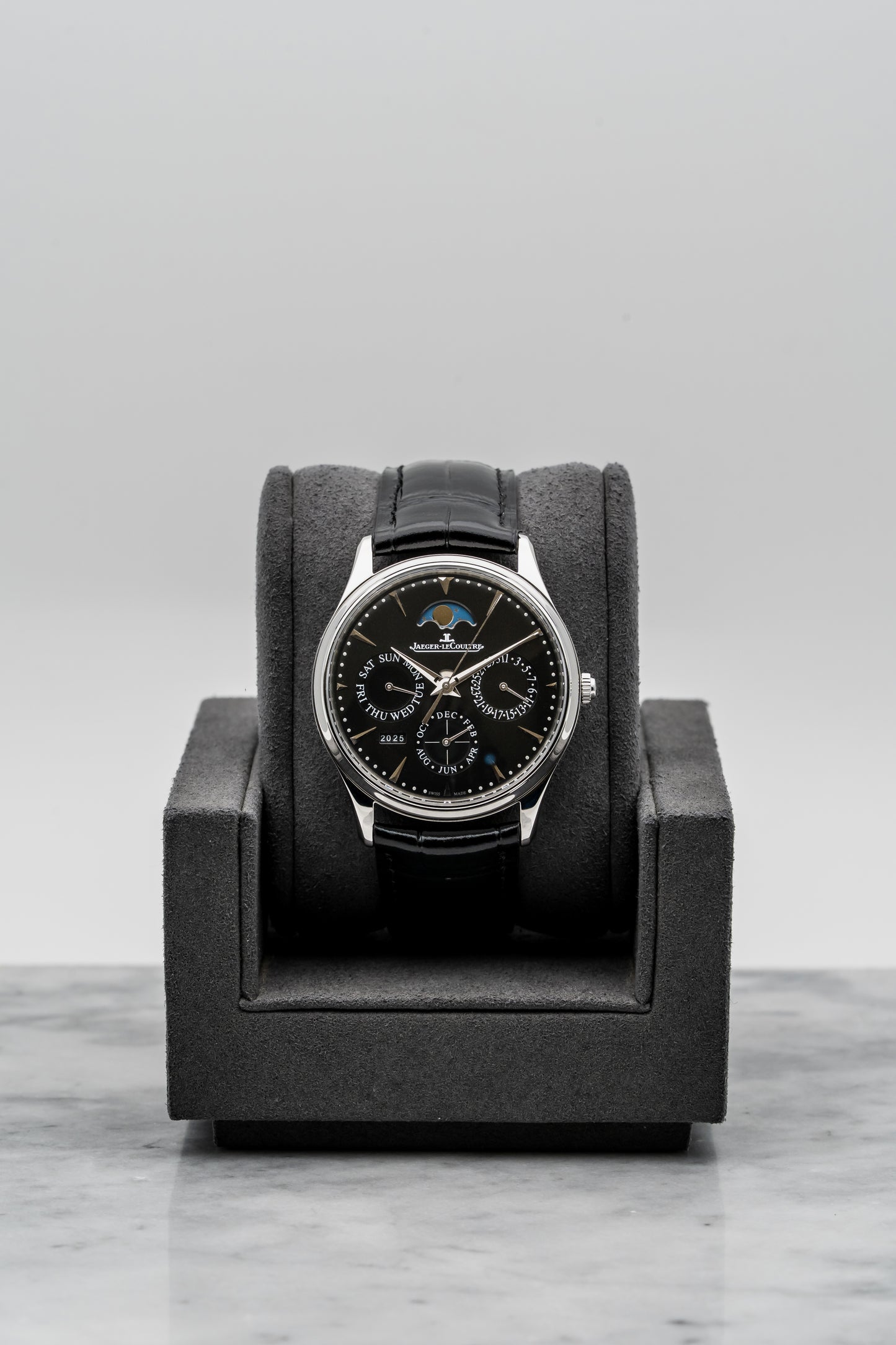 Jaeger-LeCoultre Master Ultra Thin Perpetual Q1308470 Stainless Steel, Black Dial