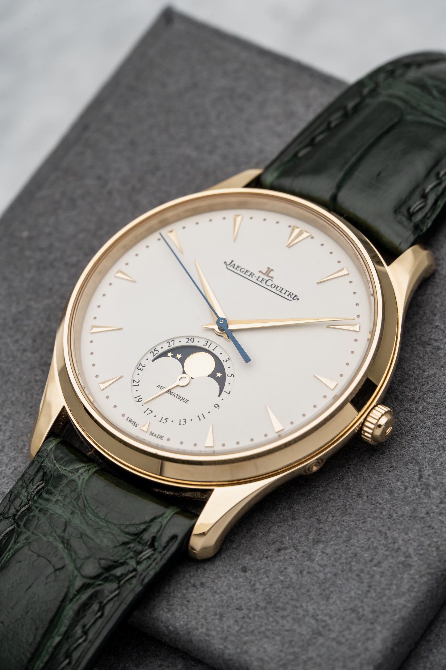 Jaeger-LeCoultre Master Ultra Thin Moonphase Q1362520 Rose Gold, Silver Dial