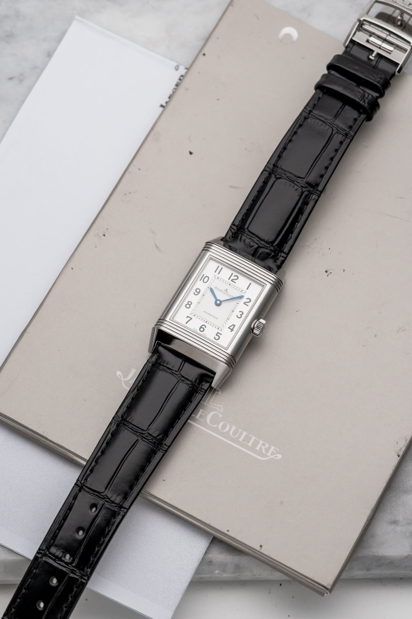 Jaeger-LeCoultre Reverso Classic Medium Duetto Q2578420 Silver/Black Dial