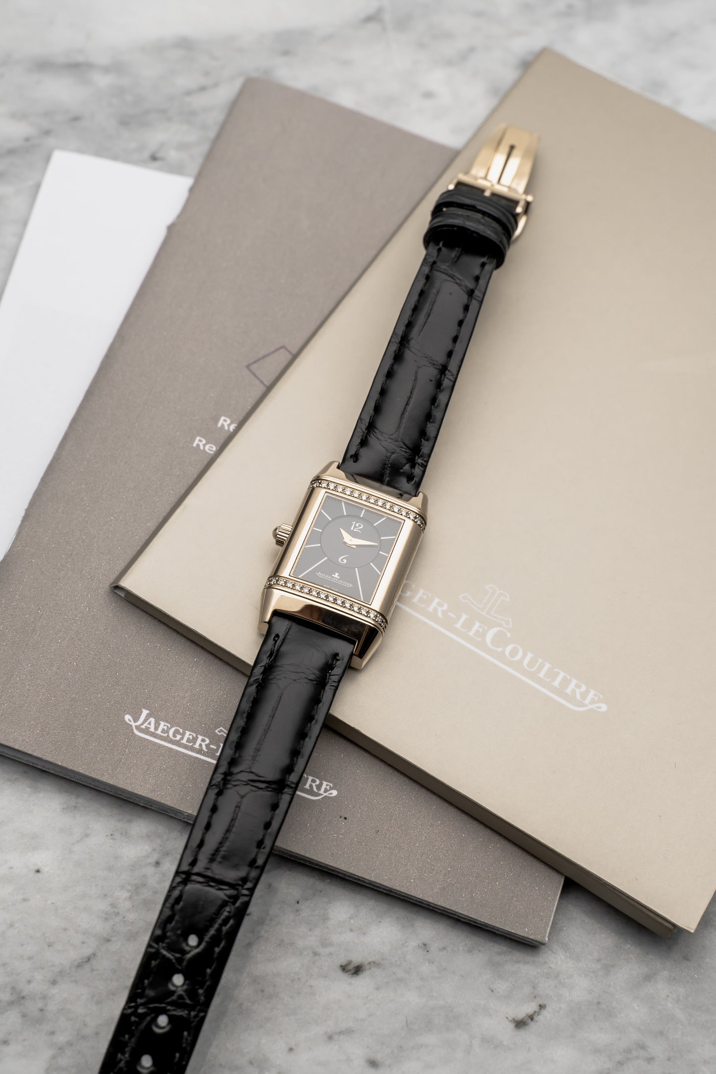 Jaeger-LeCoultre Reverso Duetto Duo Q2662420 Rose Gold, Silver & Black Dial
